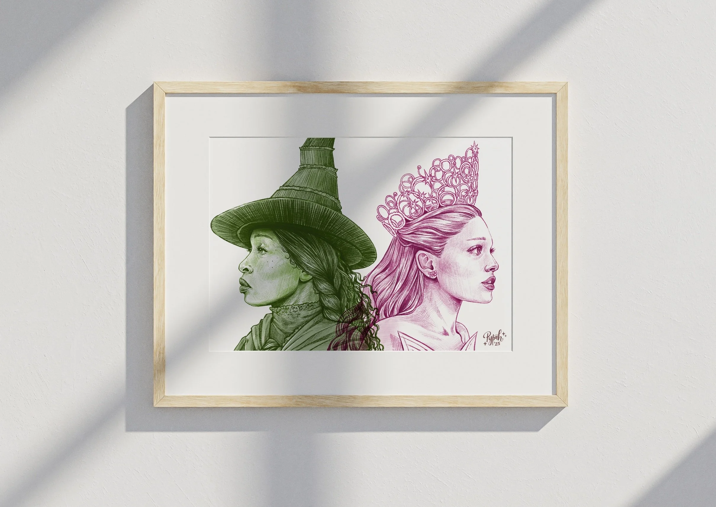 "Wicked" Fanart Illustration A4 Print thumbnail