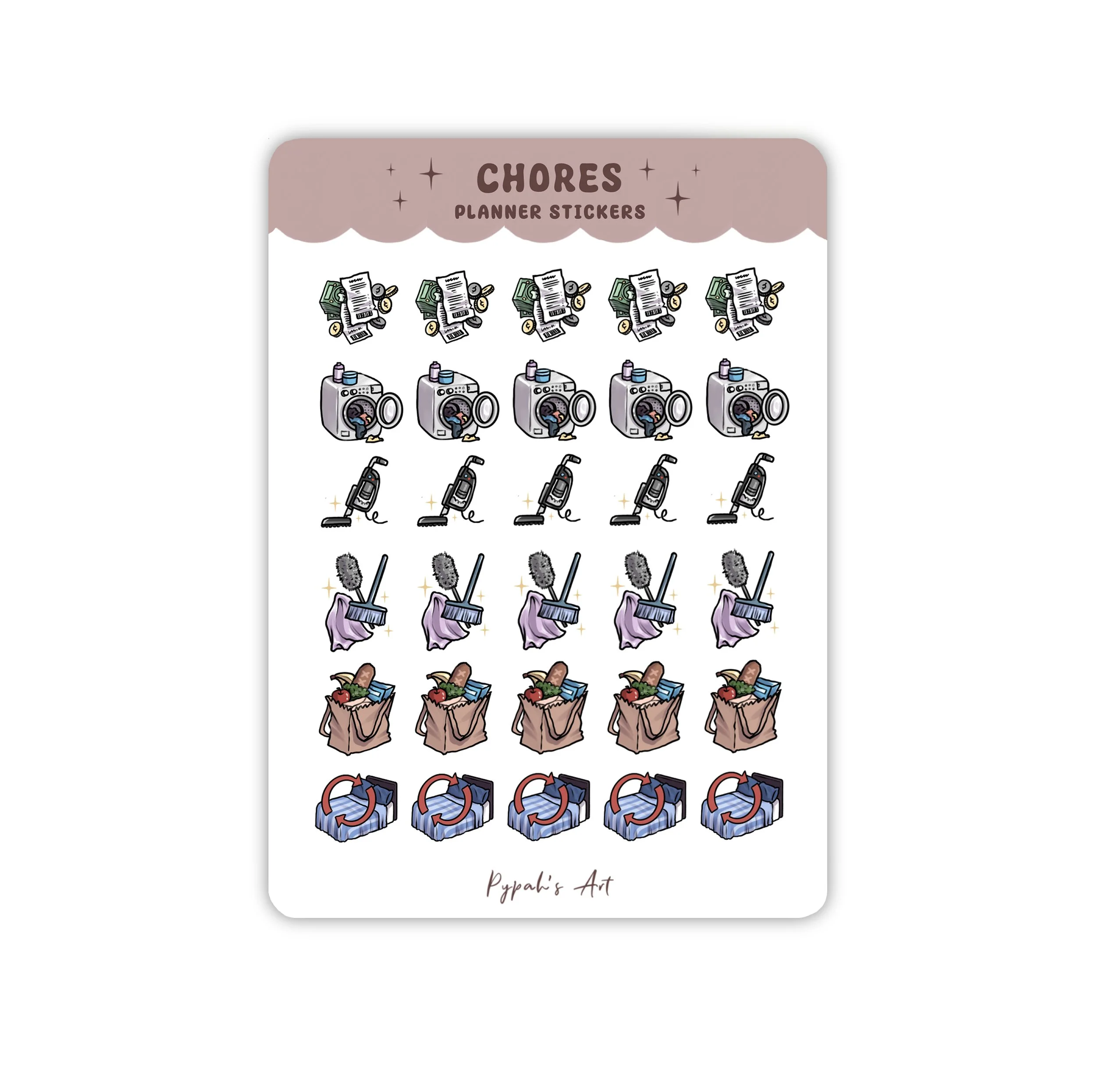 Chores Planner Sticker Sheet thumbnail