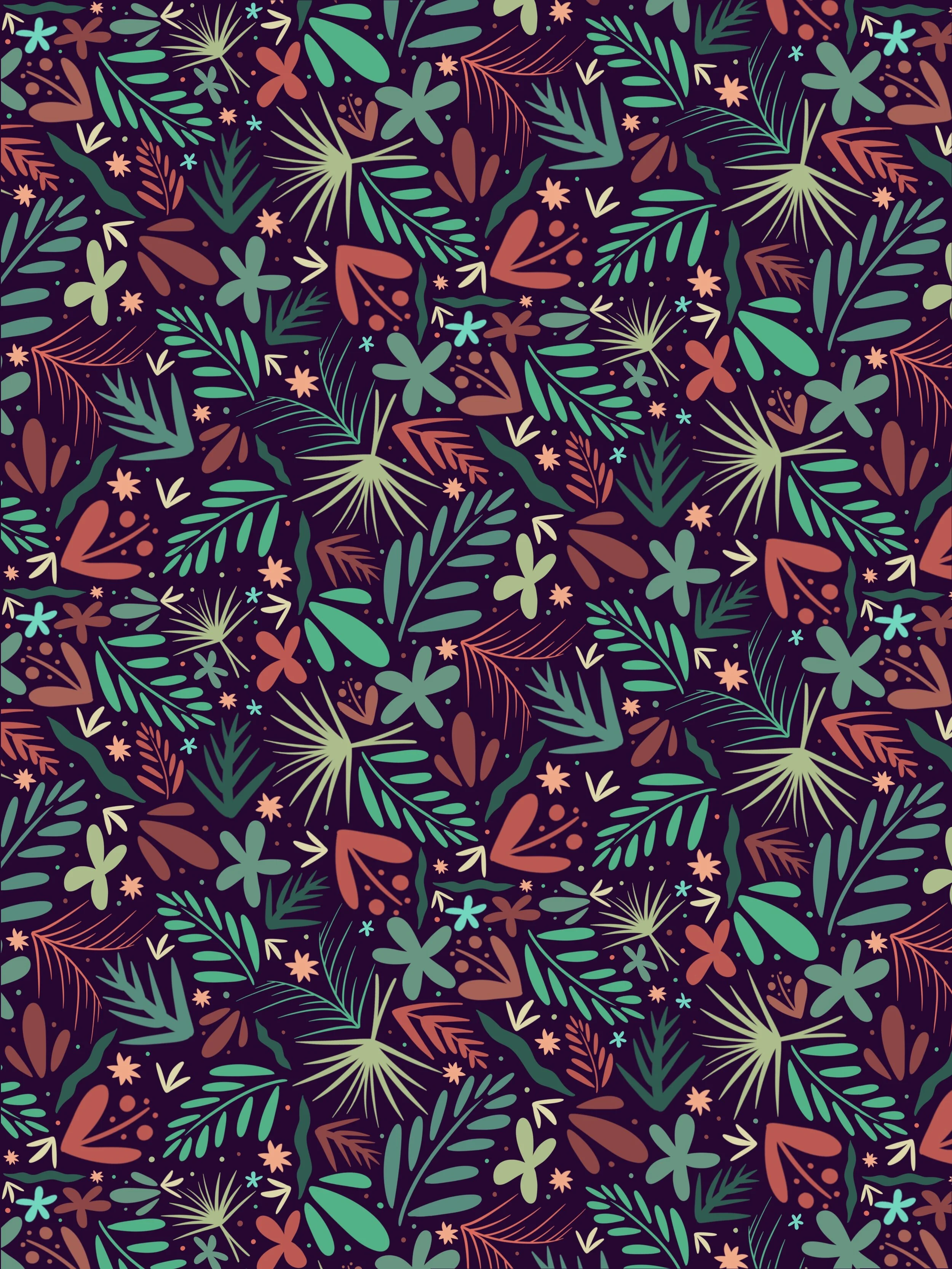 Foliage, Dark Background