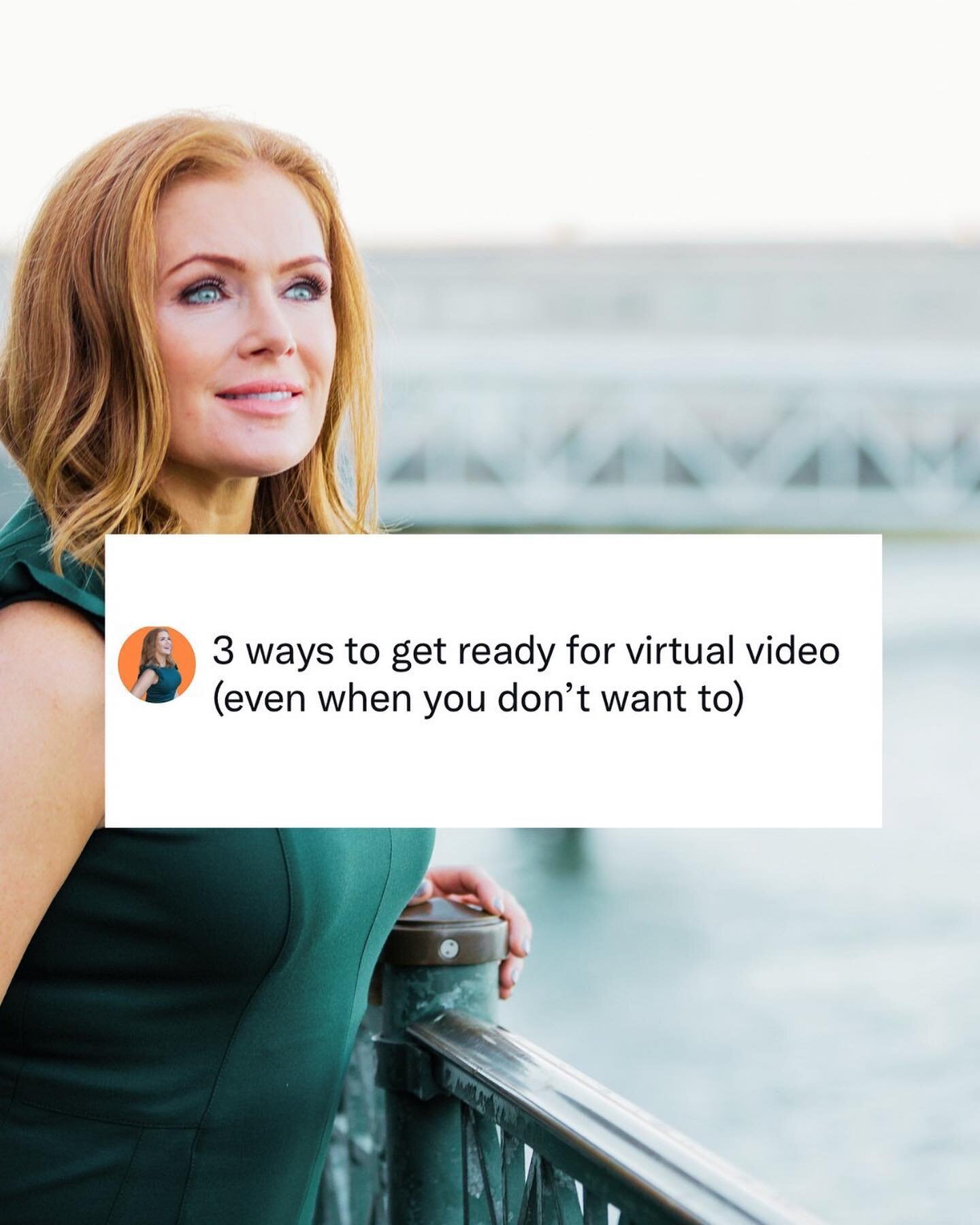 I made a living being on live tv every day, and there are still days when I don't want to show up for a virtual video call. 

➡️ But, when given a choice between a phone or a video call, I ALWAYS choose video. 

🎥 Video gives you a chance to connect