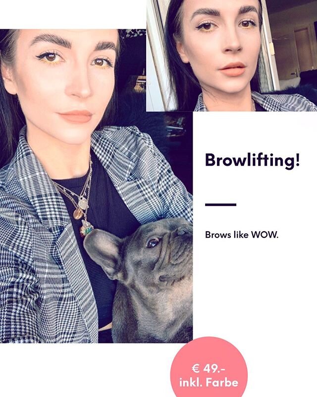 Brows like wow 🖤  Browlifting inkl Farbe f&uuml;r &euro;49.- Danke liebste @sophiekrs f&uuml;r diese tollen Bilder. #browlifting #brows #browsonfleek #eyebrows #beauty#wow#bayreuth #augenbrauen#augenbrauenlifting