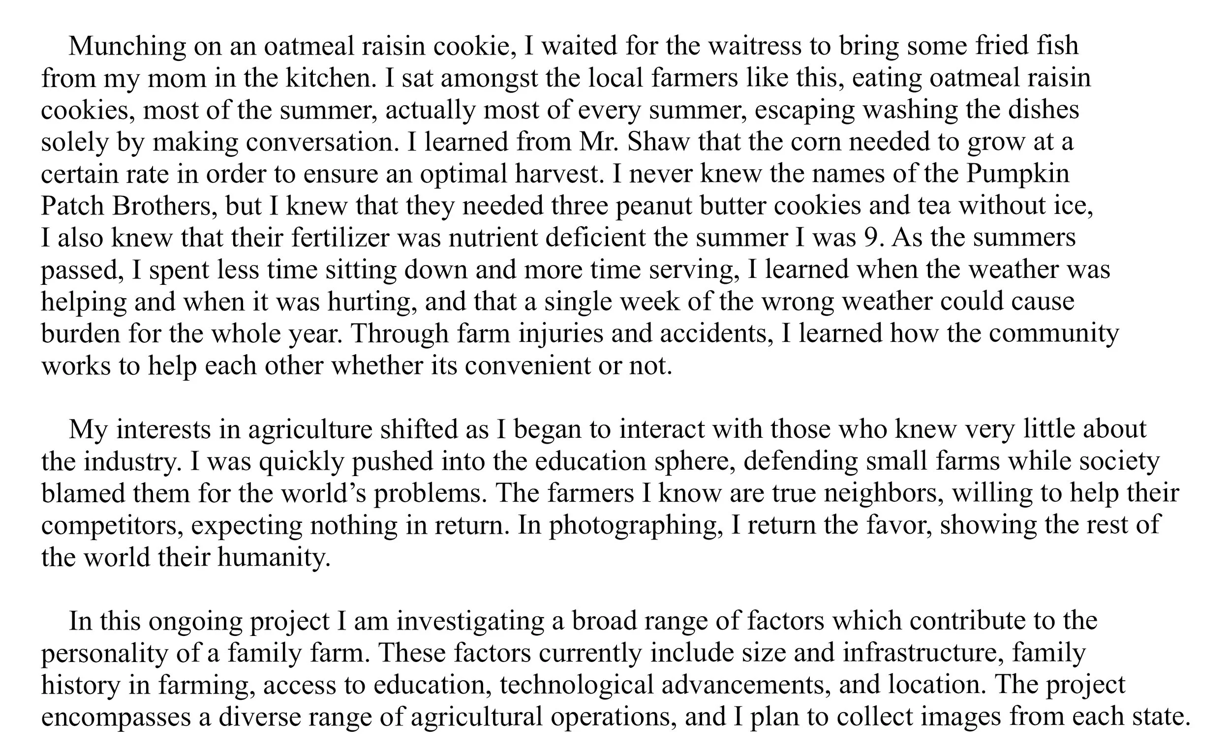 farms & farmers — MARGOT MULVEY MILLER