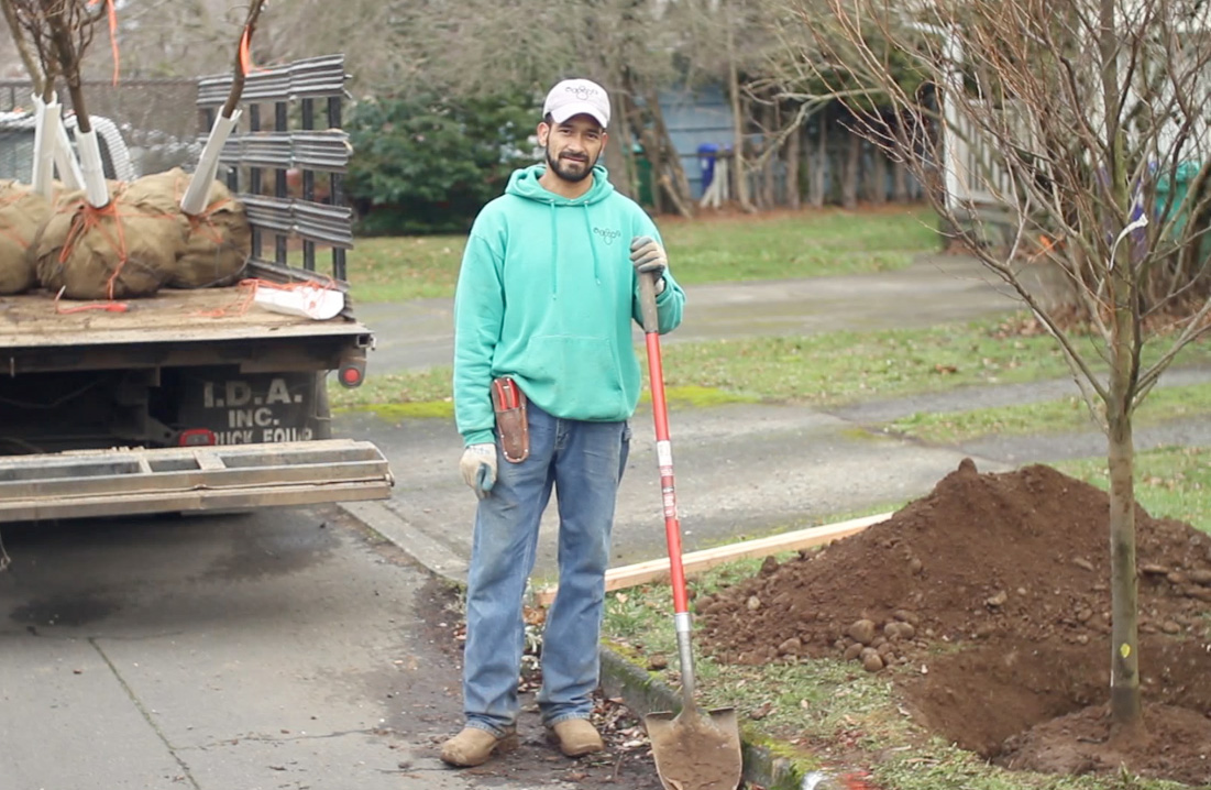 Landscaper Antonia Rojas is one of several dozen people who have earned a living and built skills through Verde's social enterprises.
