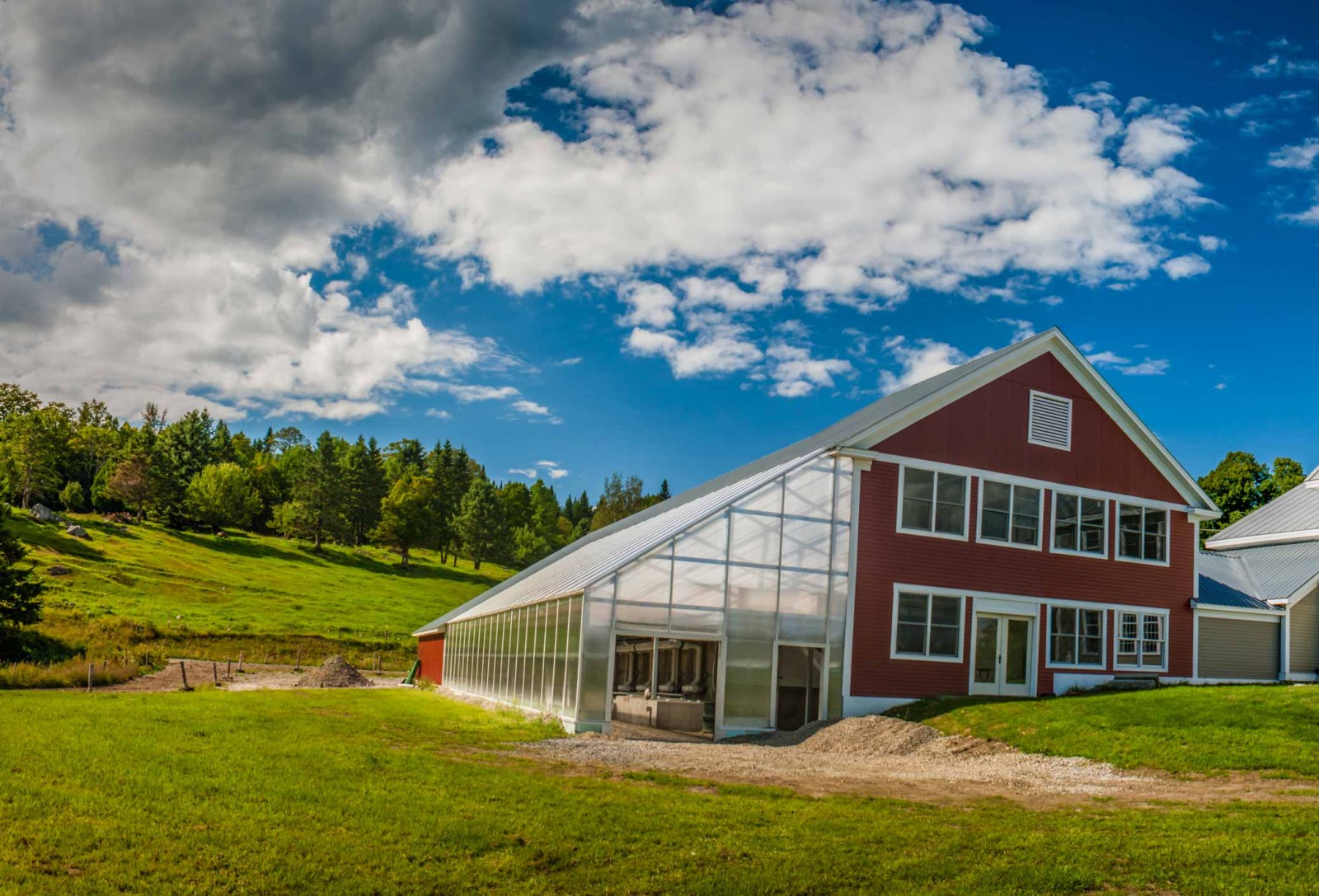 The "Green Machine" at Jasper Hill Farm gleans value-added compost, clean irrigation water, and heat energy from what would have been waste material.