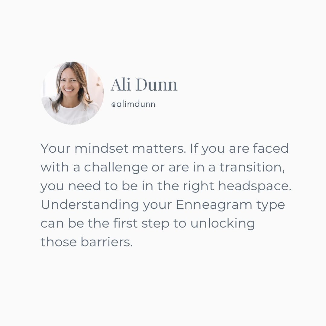 Your mindset matters. 

This is not jargon or IG fluff, this is truth. When times are tough or uncertain, you must call upon your higher self to help move past barriers and get to that next level of fulfillment.

Knowing your Enneagram can help. Unde