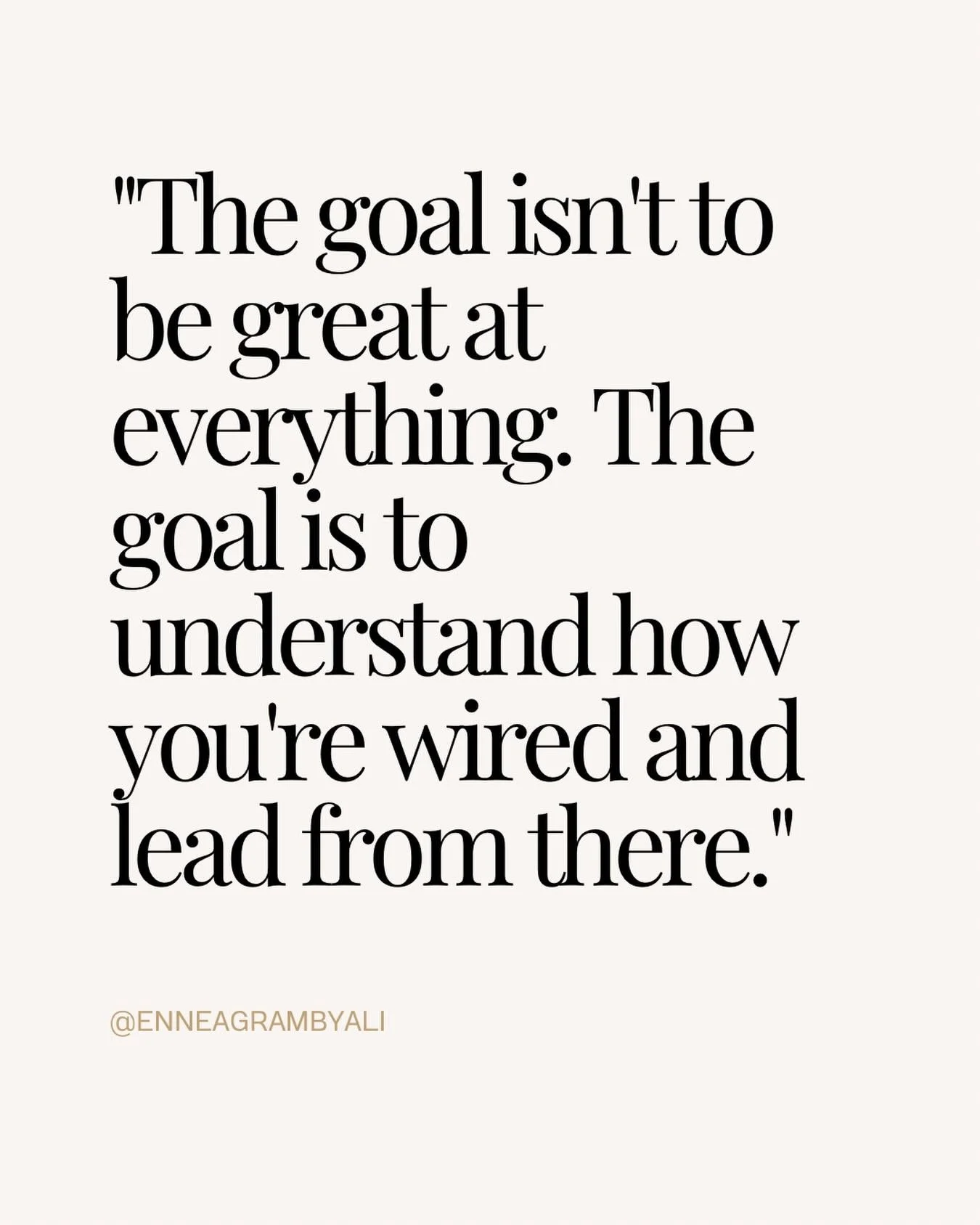 The pressure to be great at everything as a leader, parent or entrepreneur is real. But it&rsquo;s also a lie we need to stop telling ourselves.

The goal isn&rsquo;t perfection across the board. It&rsquo;s self-awareness.

When you understand how yo