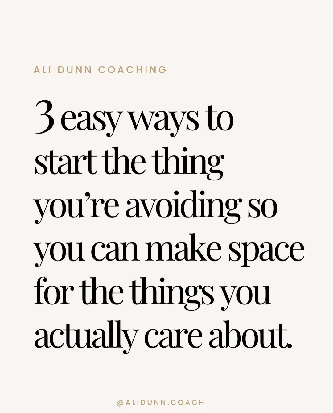 I see you 👀 
A checklist a mile long but not getting the one thing done that would actually make your life better.

We often reach for the lowest hanging fruit, we get the dopamine hit but not much else.

This week I challenge you to do the thing yo
