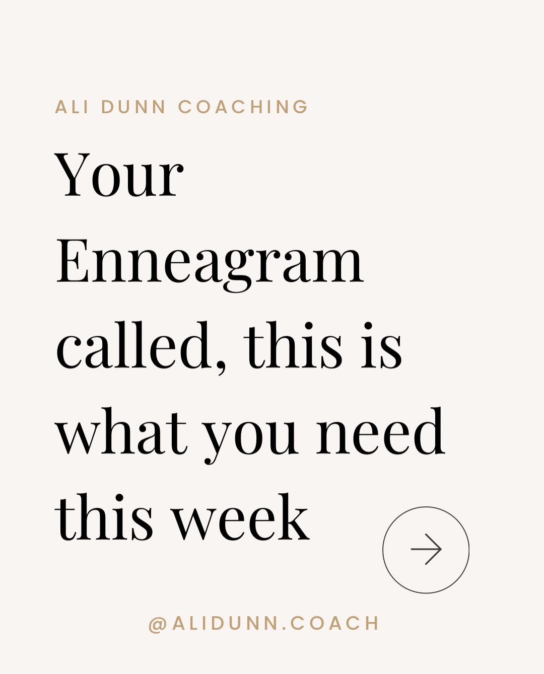 Don&rsquo;t blame me, blame the Enneagram.

If you are on auto pilot, take 10 seconds to read what your type needs this week. 

The Enneagram doesn&rsquo;t put you in a box, you are already in that box. It actually arms you with choice and gives you 