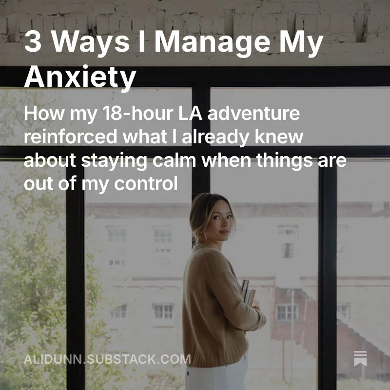 My favorite anxiety hack sounds a little dark: I go straight to the worst case scenario. 🫣

As a Type 7, my brain is running 500 miles an hour. When the what-ifs start spinning, I stop and ask, &ldquo;Okay, what&rsquo;s the absolute worst that could