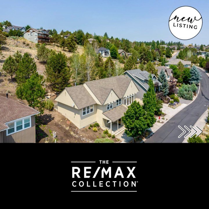 This @REMAX Collection luxury home is located in the quiet neighborhood of Bend River Heights, near the Deschutes River Trail, as well as downtown Bend. It features open living with large windows for natural light, granite kitchen counters, hardwood 