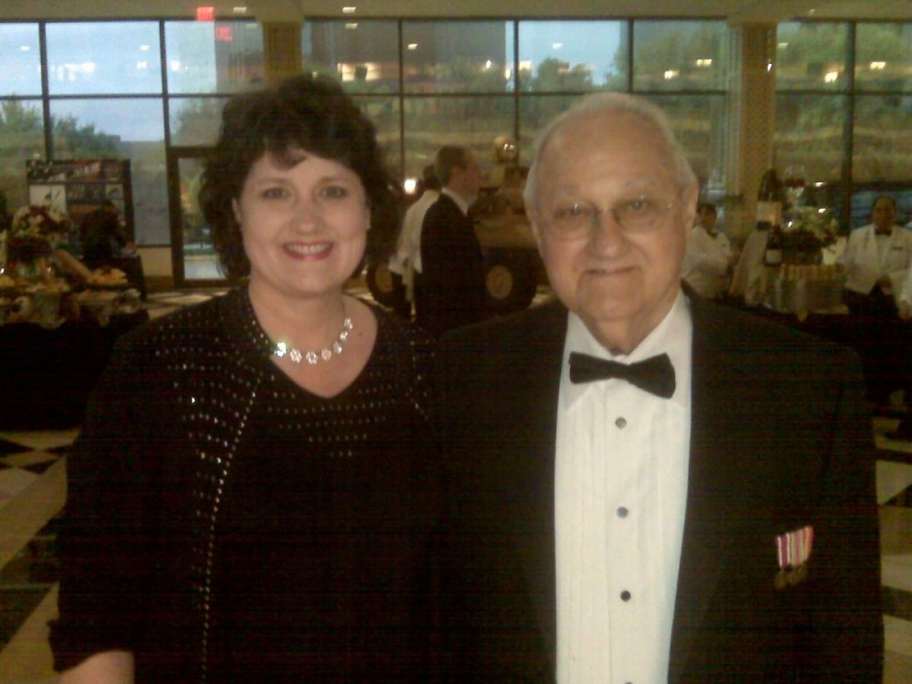 Dallas/Fort Worth Military Ball with dad as my date a few years ago. Notice I wore black in case I spilled something.
