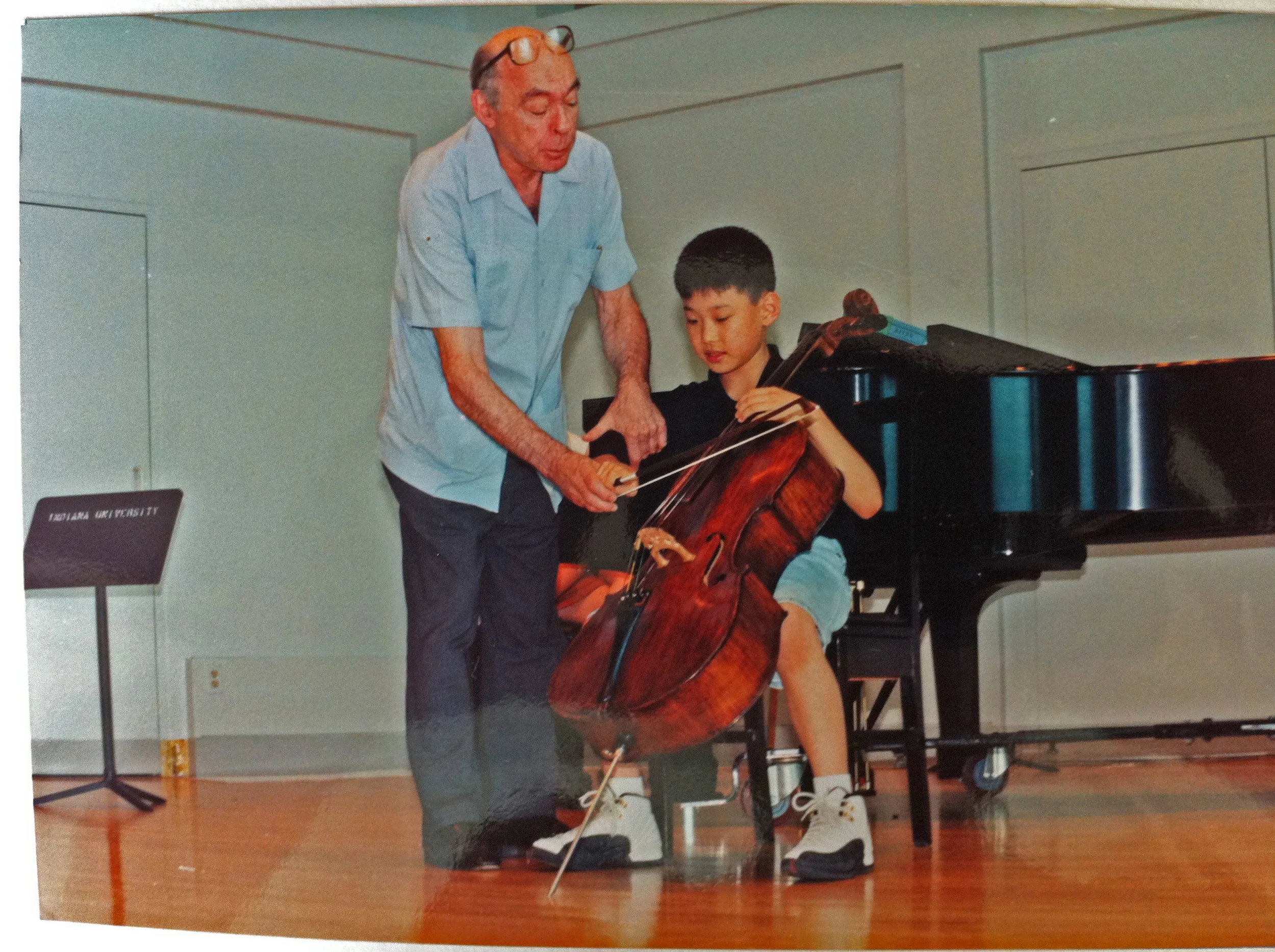  Jonah Kim, 8 years old with Janos Starker 