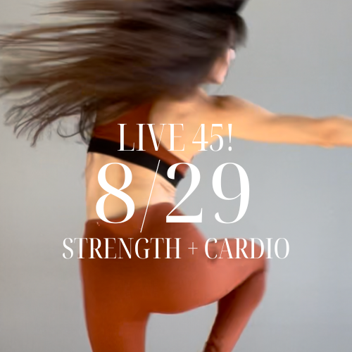 LTMovement© LIVE 45! Strength + Cardio with heavy + light hand weights - 8/29/26