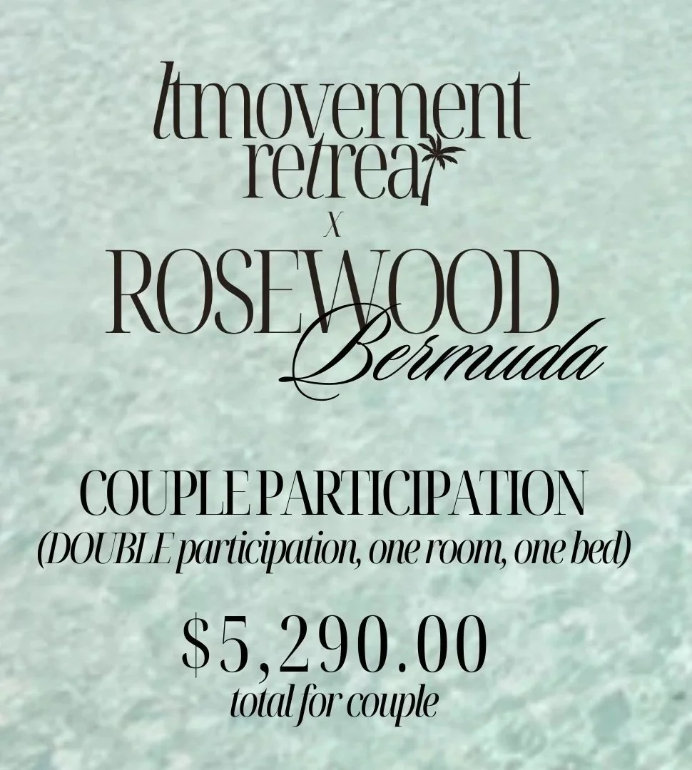 LTMovement Retreat // Couple Participation, 1 Bed, 1 Room (one king bed for 2 retreat participants) : $5,290.00