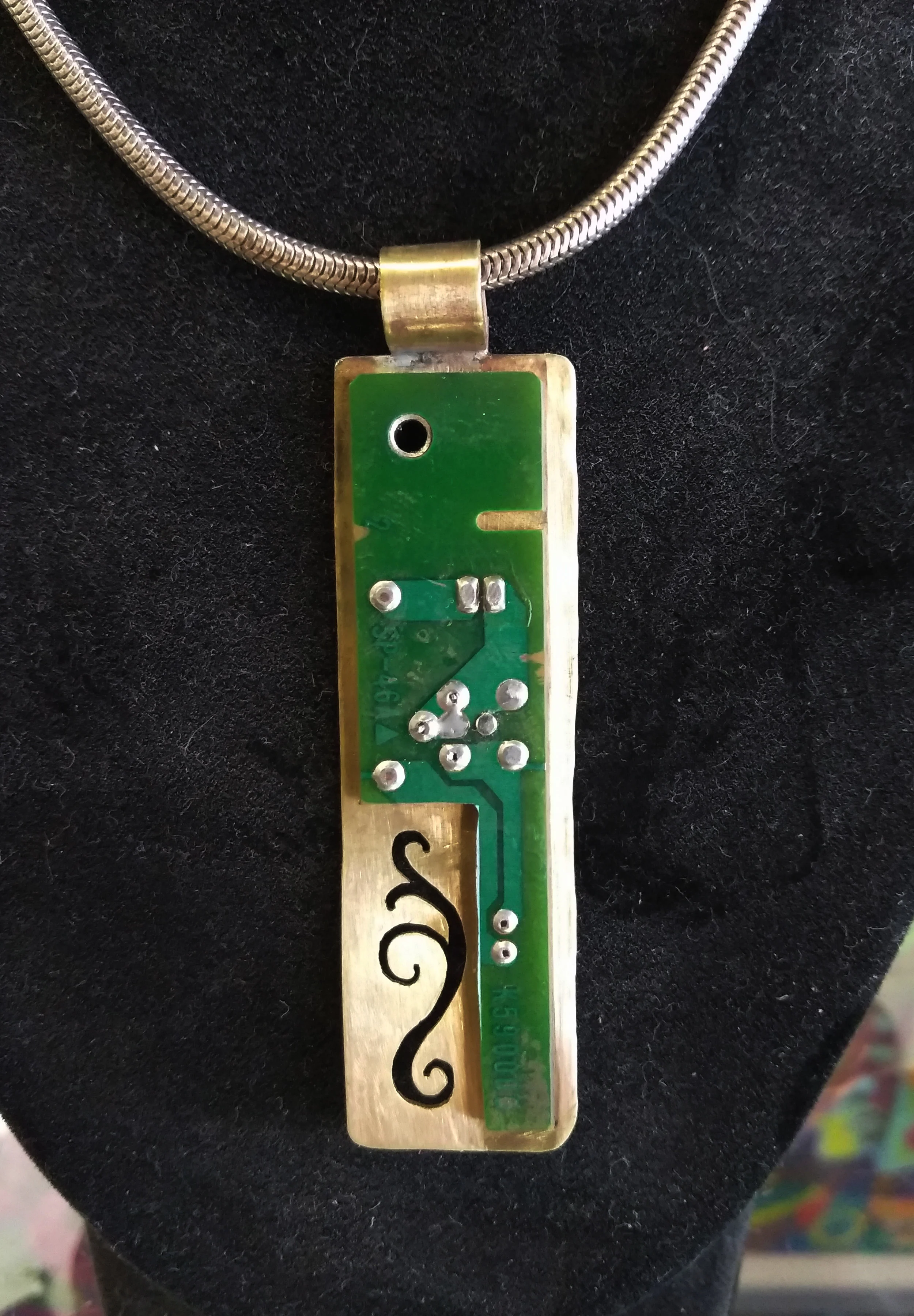 Filigree Circuit Pendant