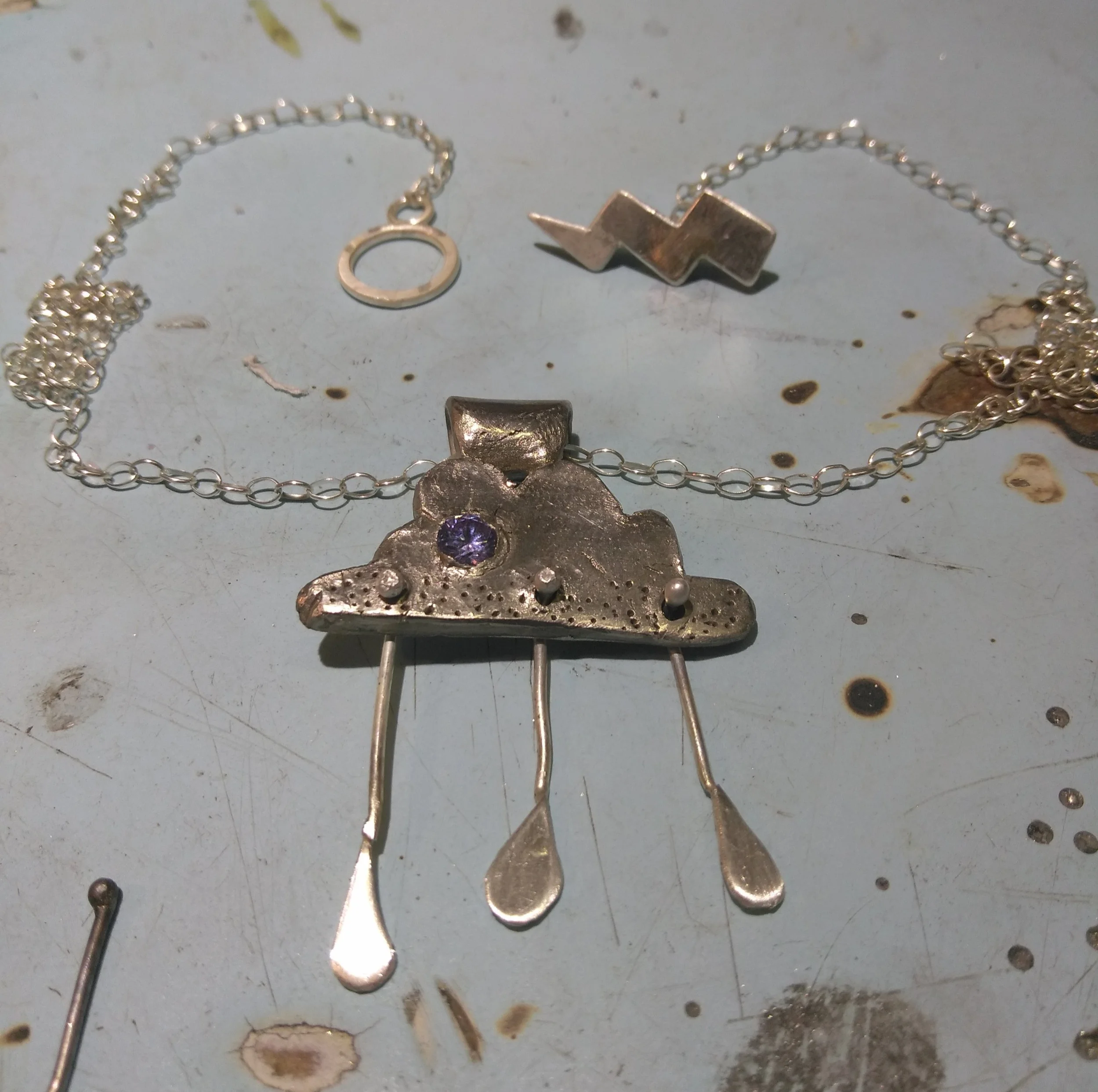 Raincloud Necklace