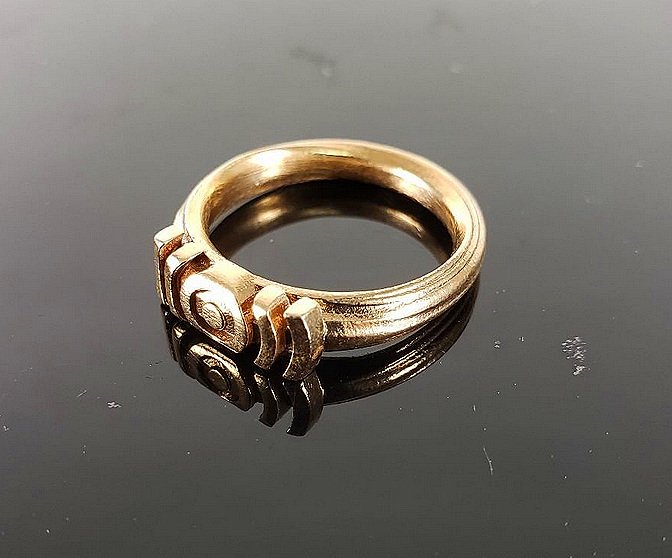 3D Printed Ripples Ring 
