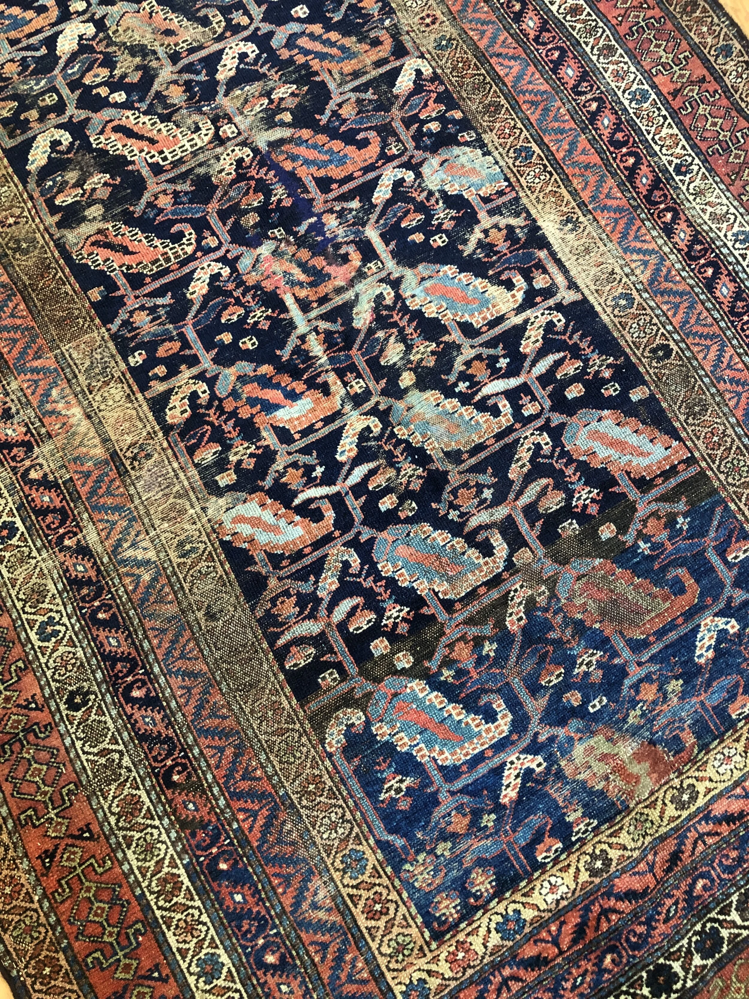 4'10"x8'9" Antique Persian Malayer Rug