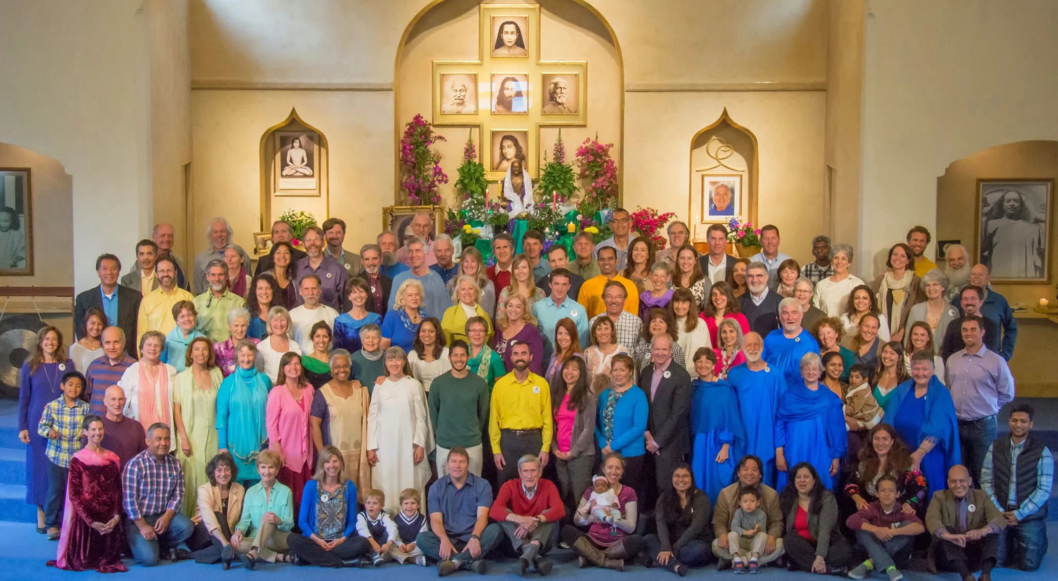 Ananda Palo Alto congregation after a recent Easter celebration