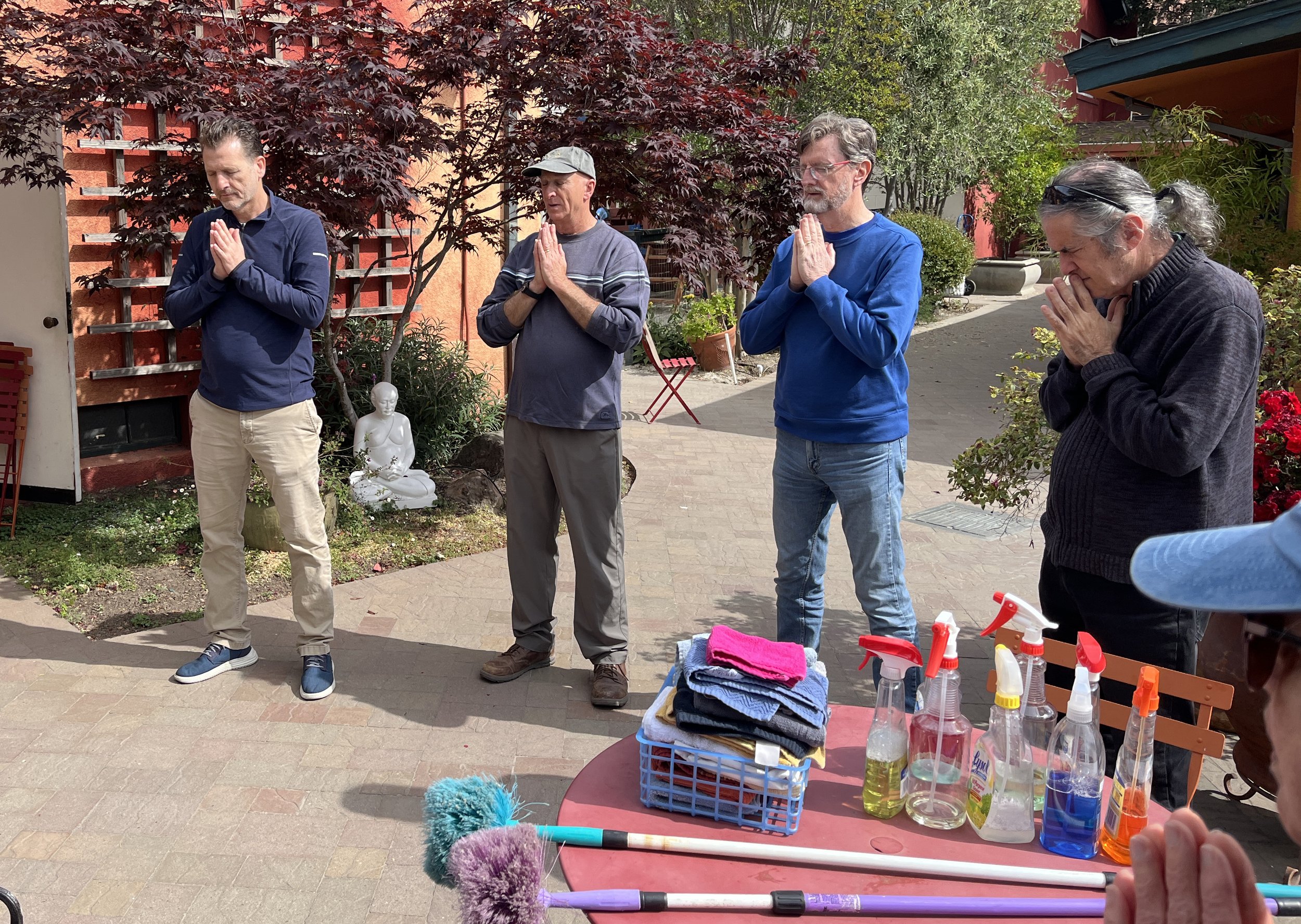 Rajarsi Day Celebration - Workday at the Temple