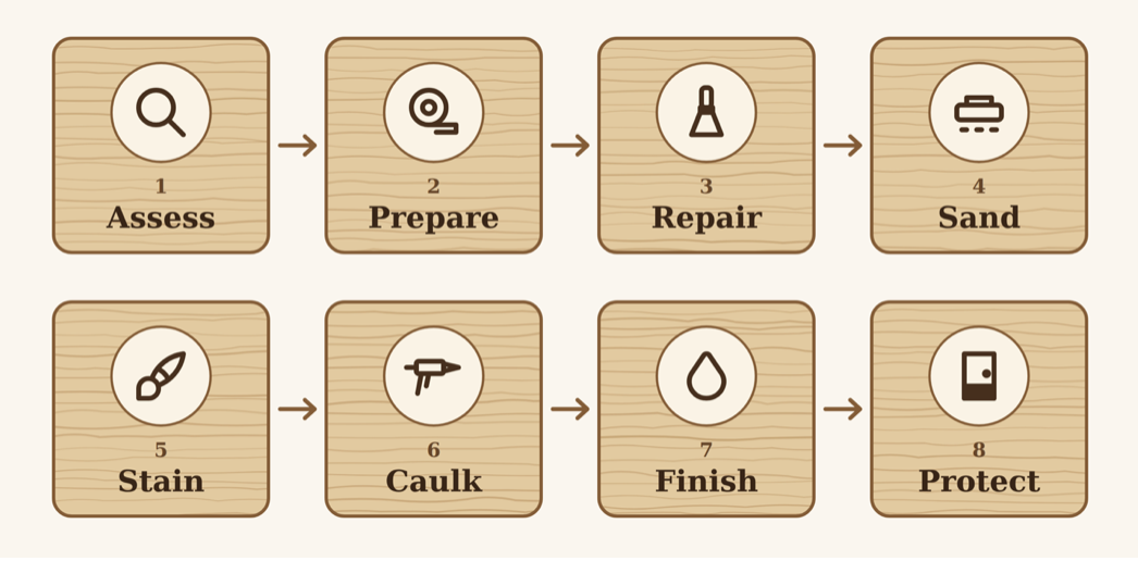 steps to wood refinishing