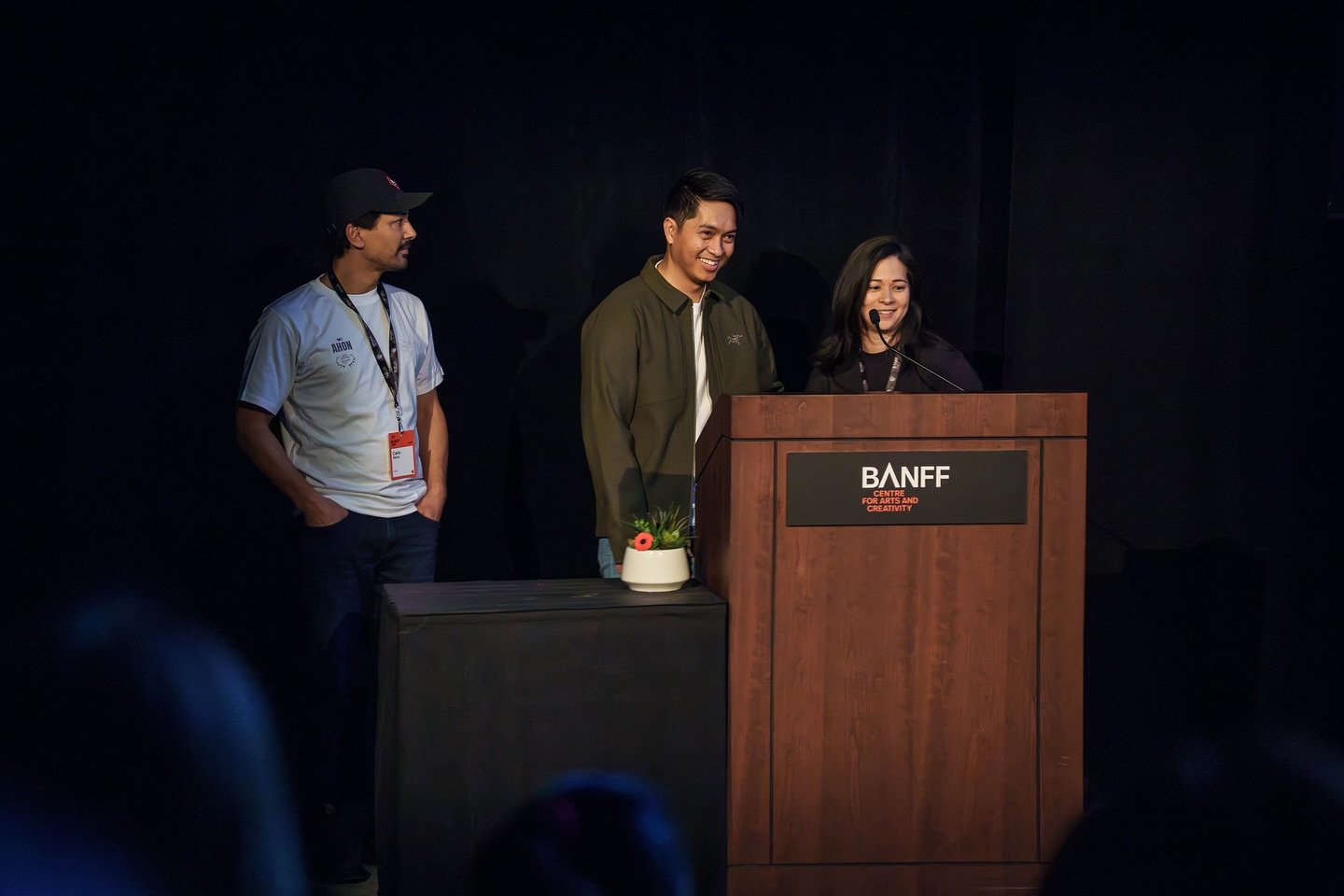 What an honour to share Filipino culture and the story of the @k8mountaineeringclubofalberta at the @banffmountainfestival! 

Ahon was made with a 100% Filipino Canadian cast and film crew&hellip; and a whole lot of heart. 🇵🇭

Photos by the one and