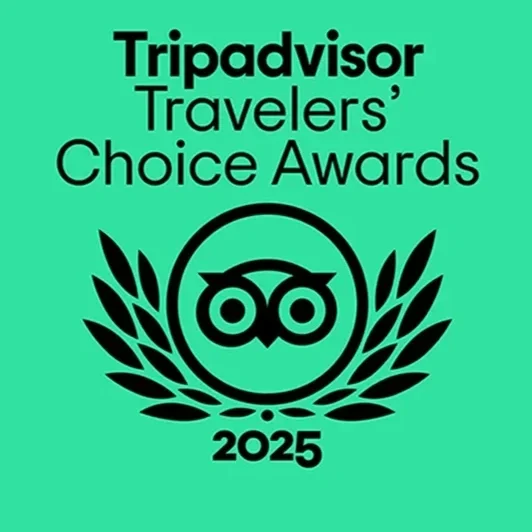 2025 Travelers' Choice Award from Tripadvisor!
