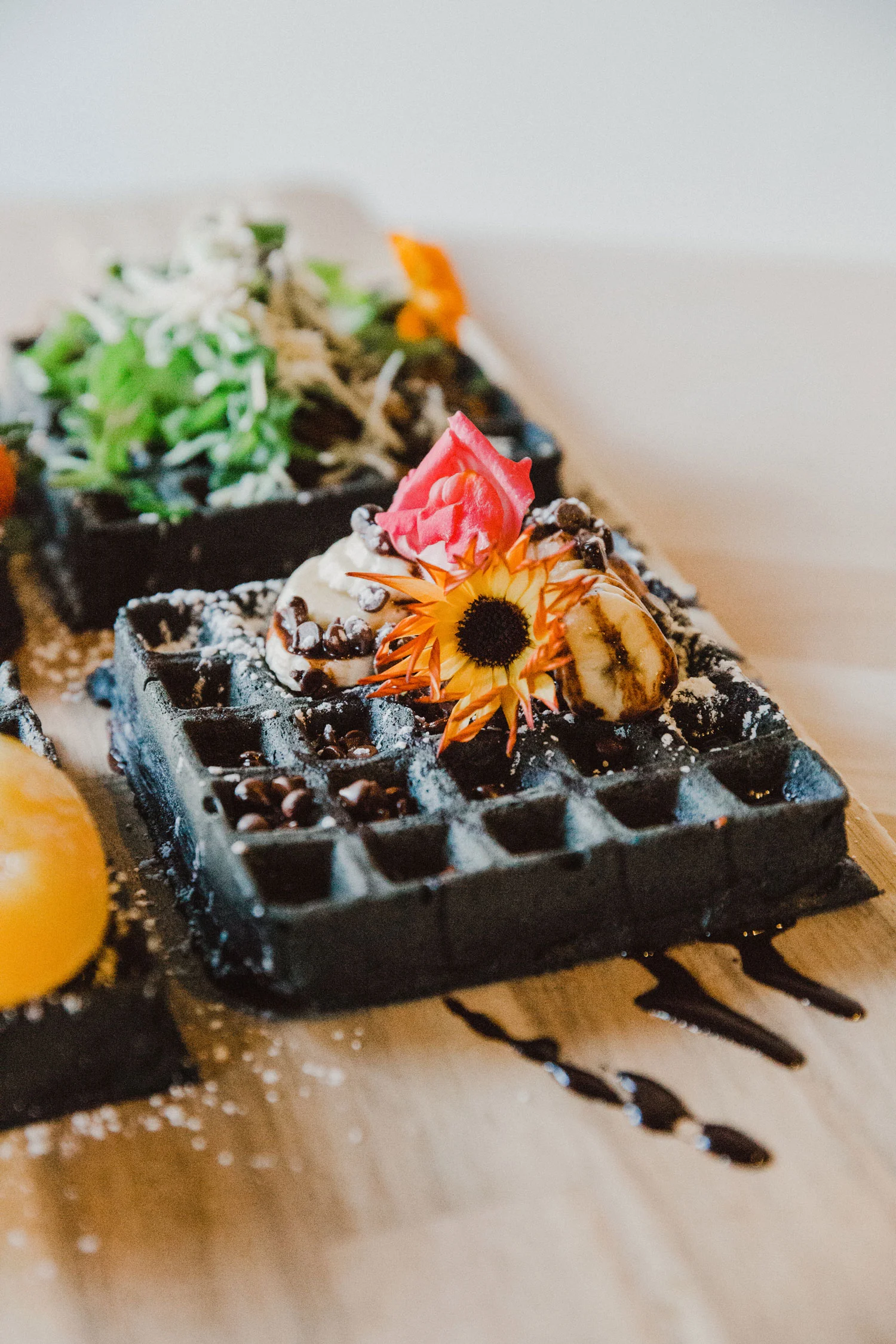 Activated Charcoal Waffles
