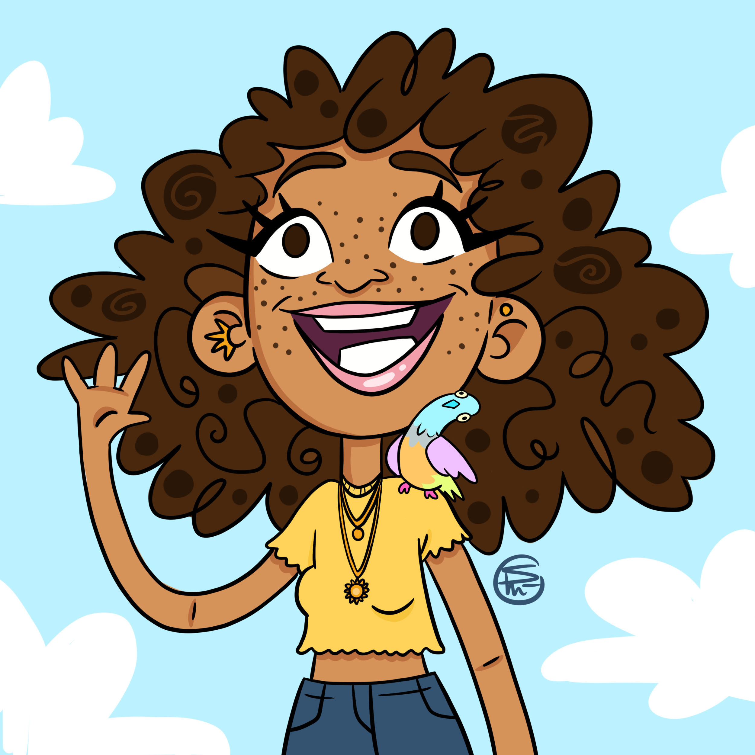  Profile picture illustrated for Sortacuteplanners shop on Etsy 