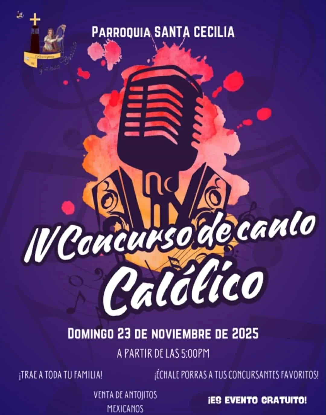 IV CONCURSO DE CANTO CATOLICO SANTA CECILIA 2025