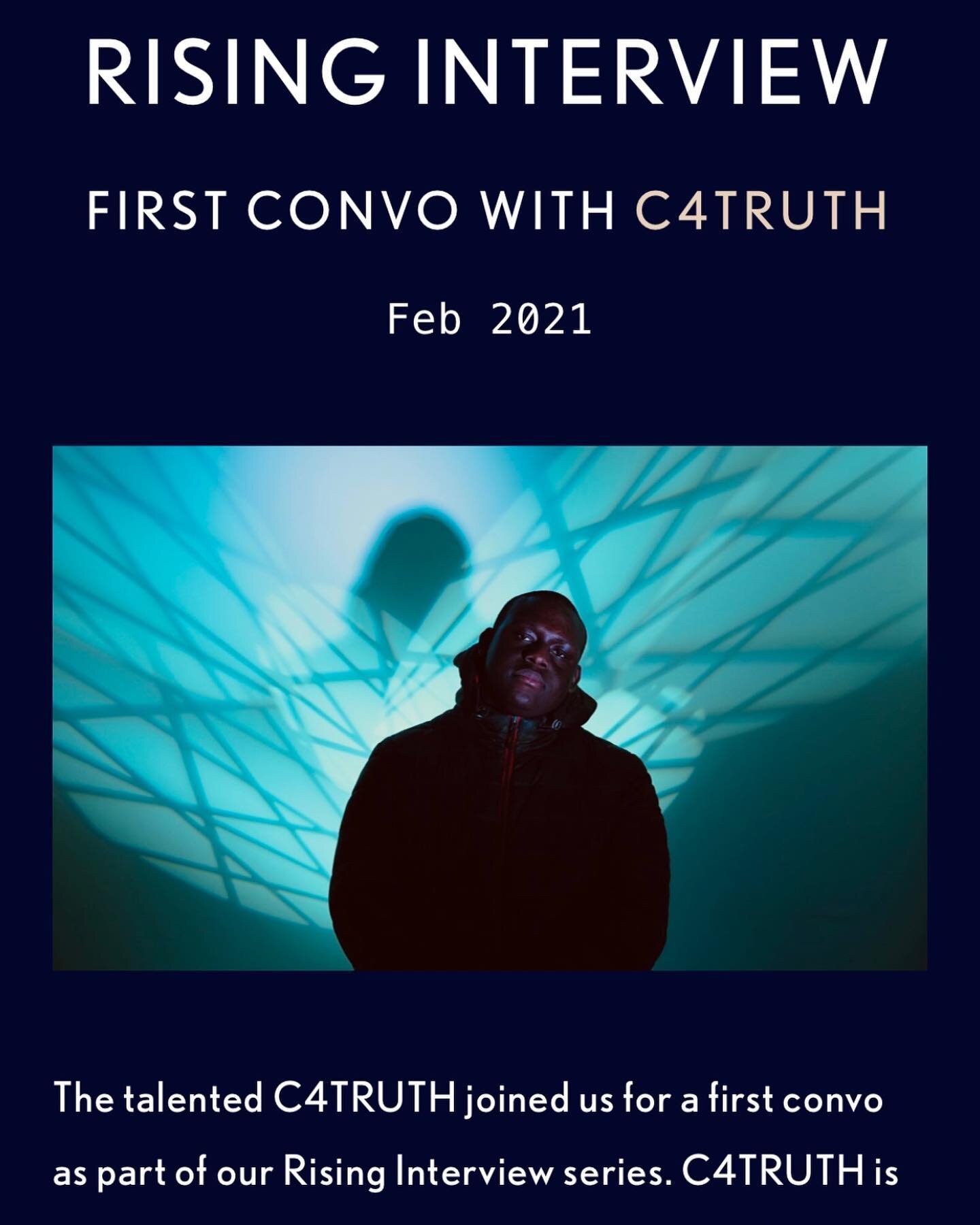 Featuring talented rising artist @c4truth for an interview in our RISING series 📰 He released his latest track #differences last week - check it out if you haven&rsquo;t already! #interview #risingartist #kingdomldn