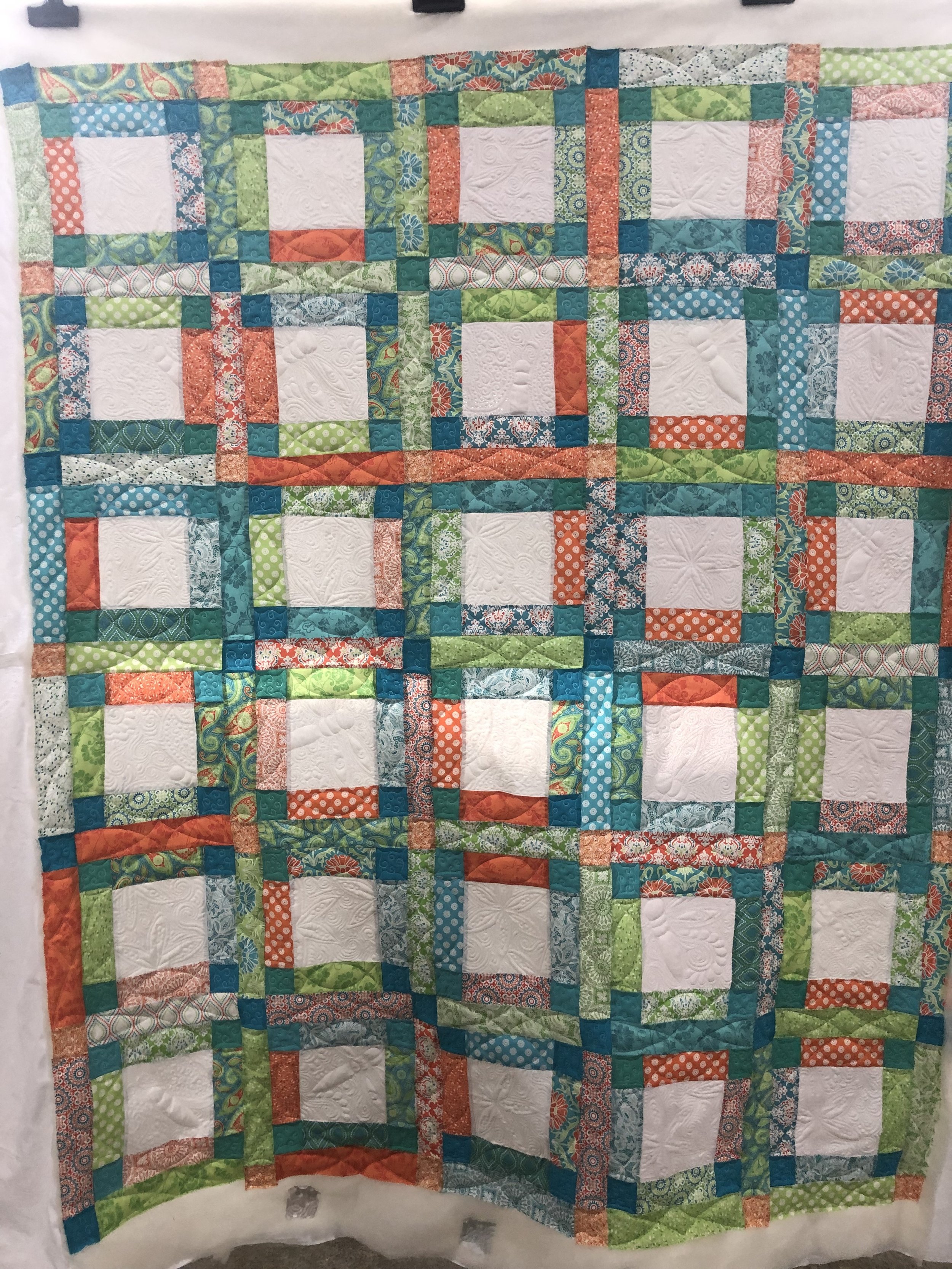 Copy of Bordered Squares Quilt Front Full