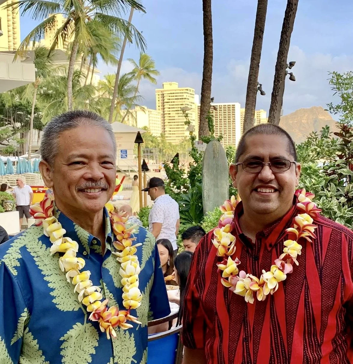 Bryan Tolentino and Kama Hopkins at Duke’s Waikīkī!                                    