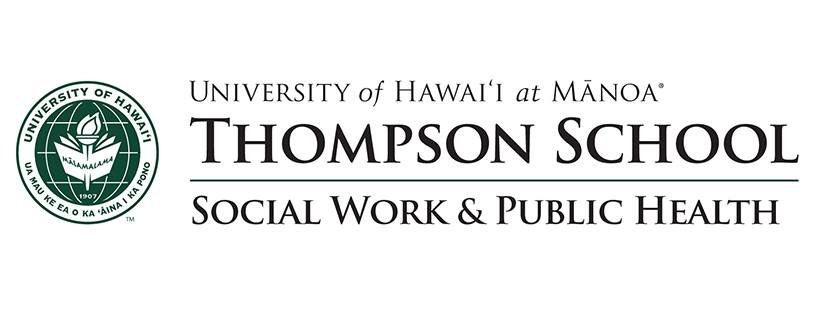 Thompson School of Social Work &amp; Public Health logo and link to website