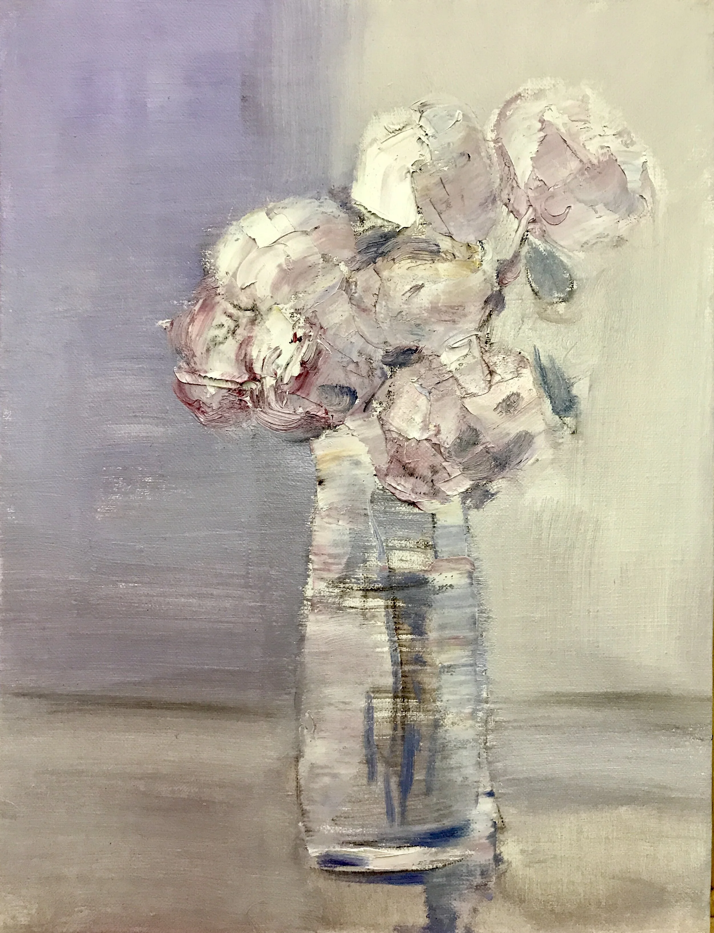 13、赵纯 亚麻布油彩《粉色记忆》40X30cm.jpg