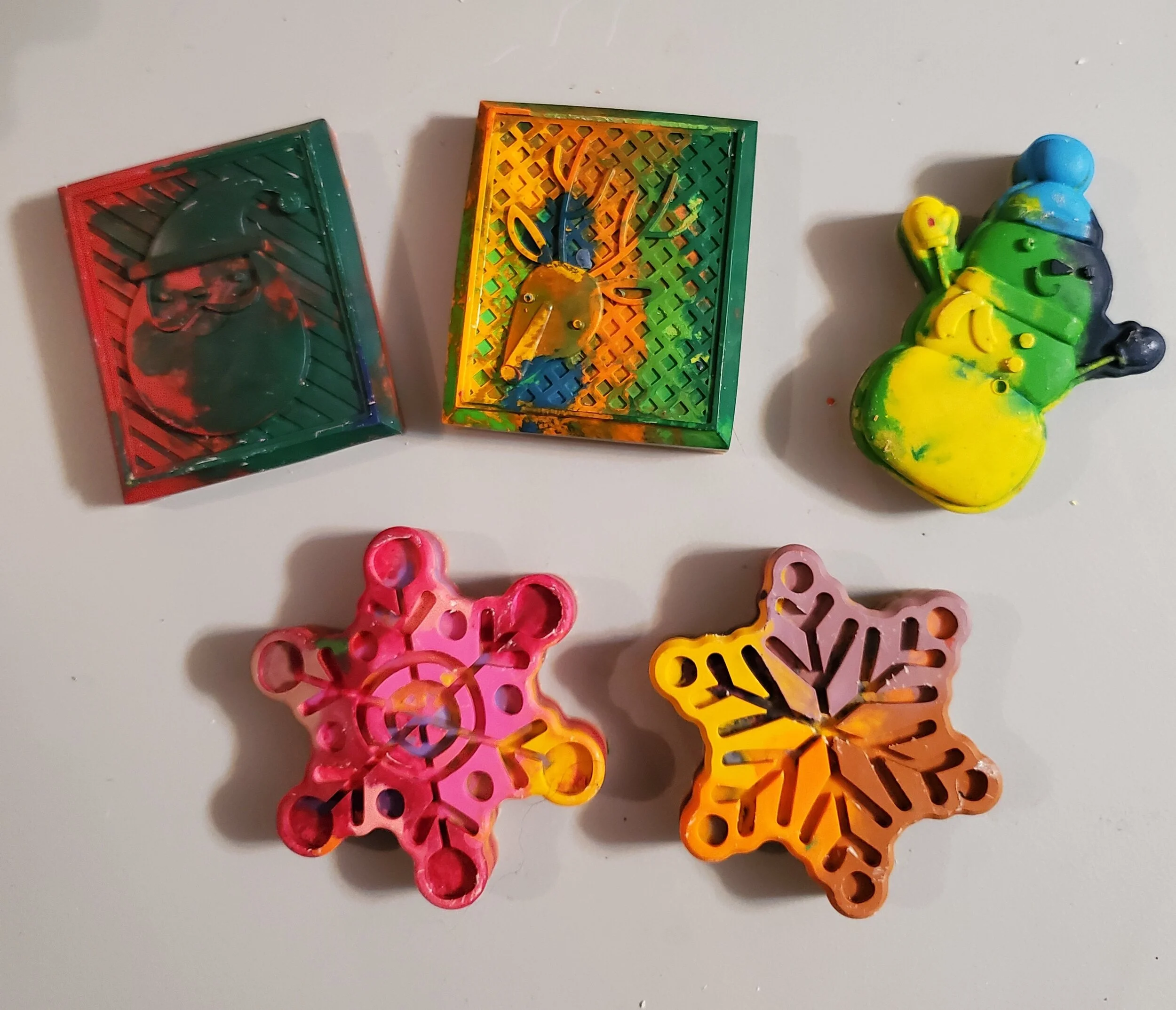Christmas Upcycled Crayons