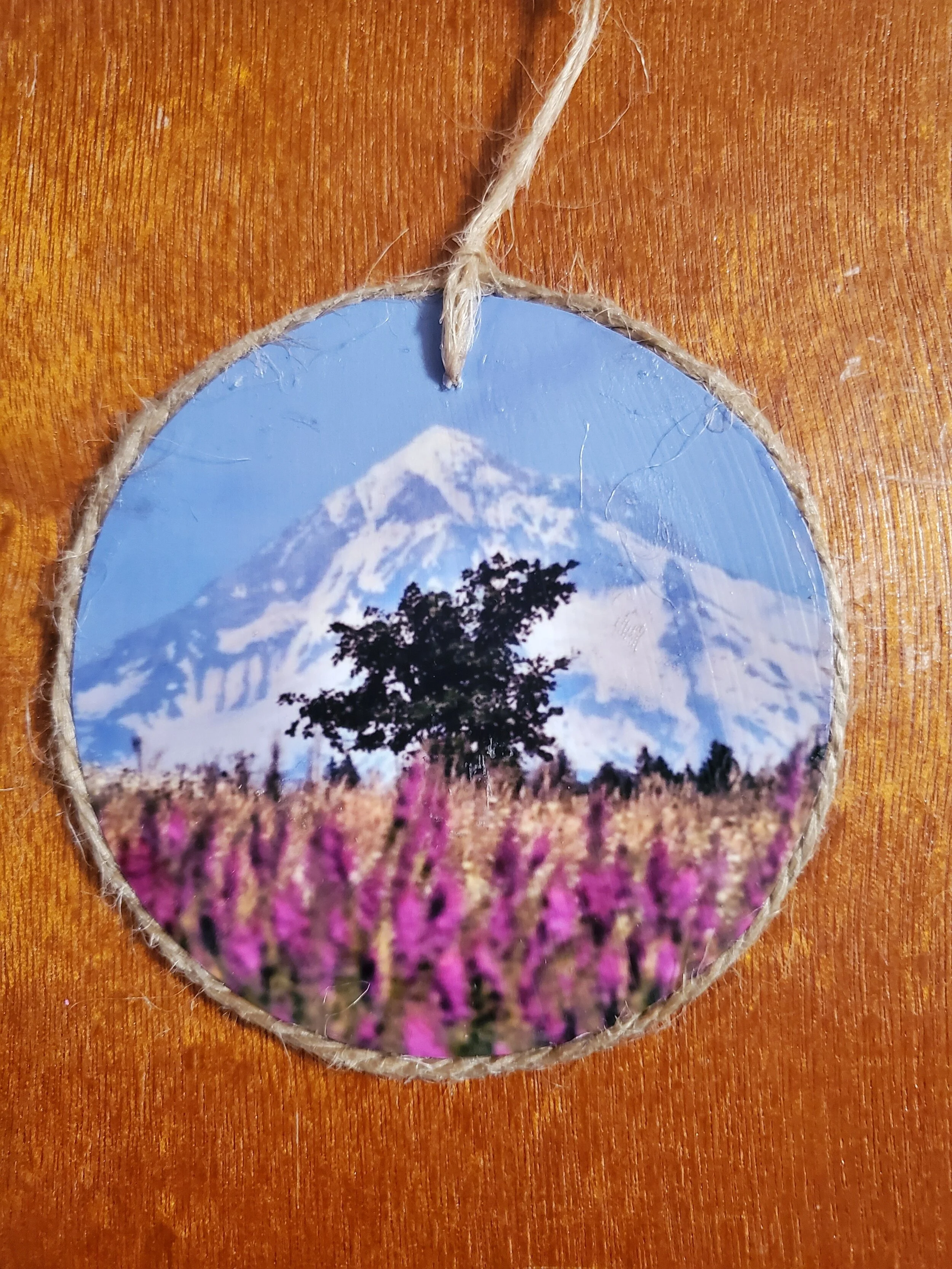Mt Hood Flowers Ornament