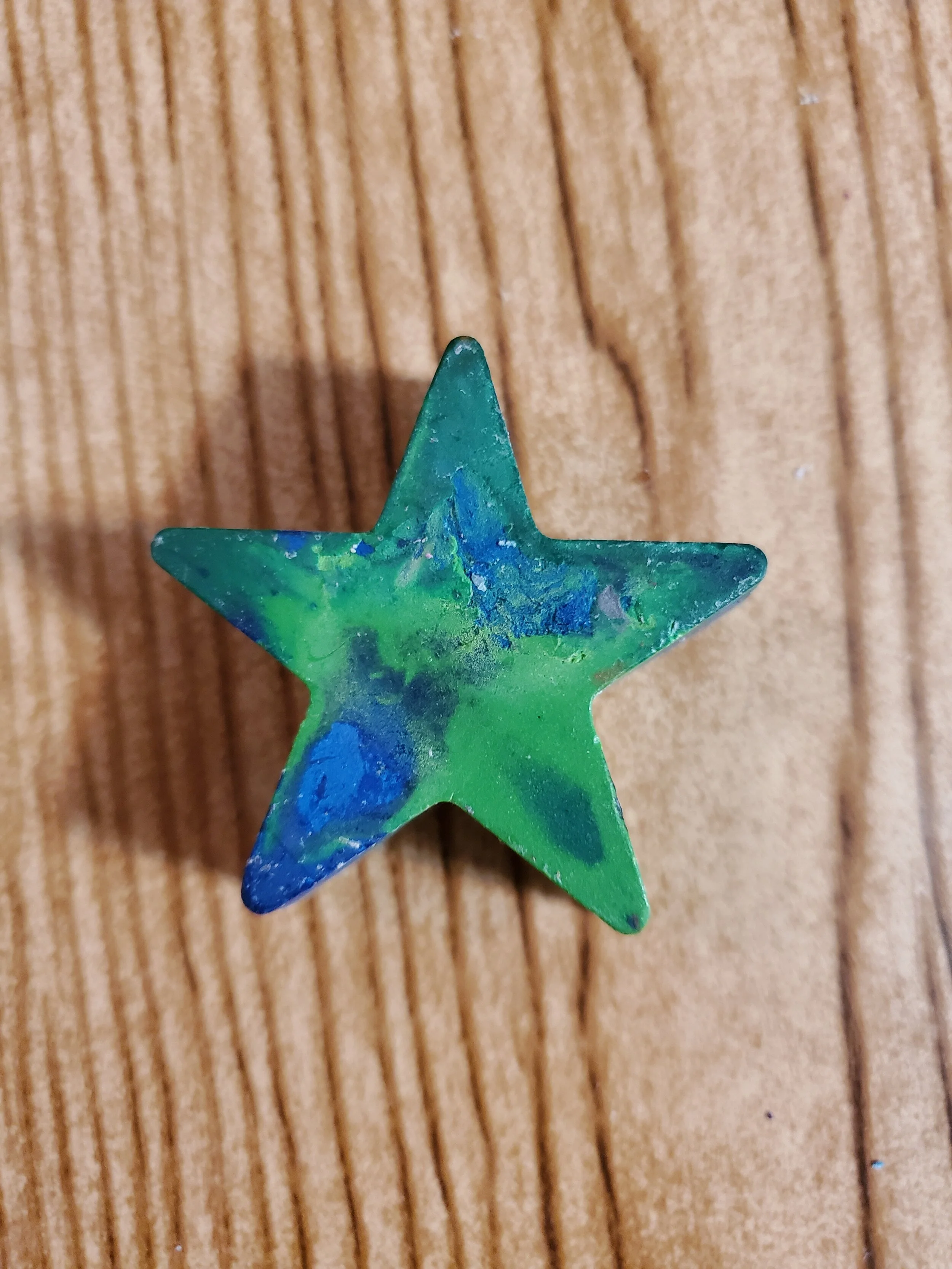 Upcycled Crayon Star