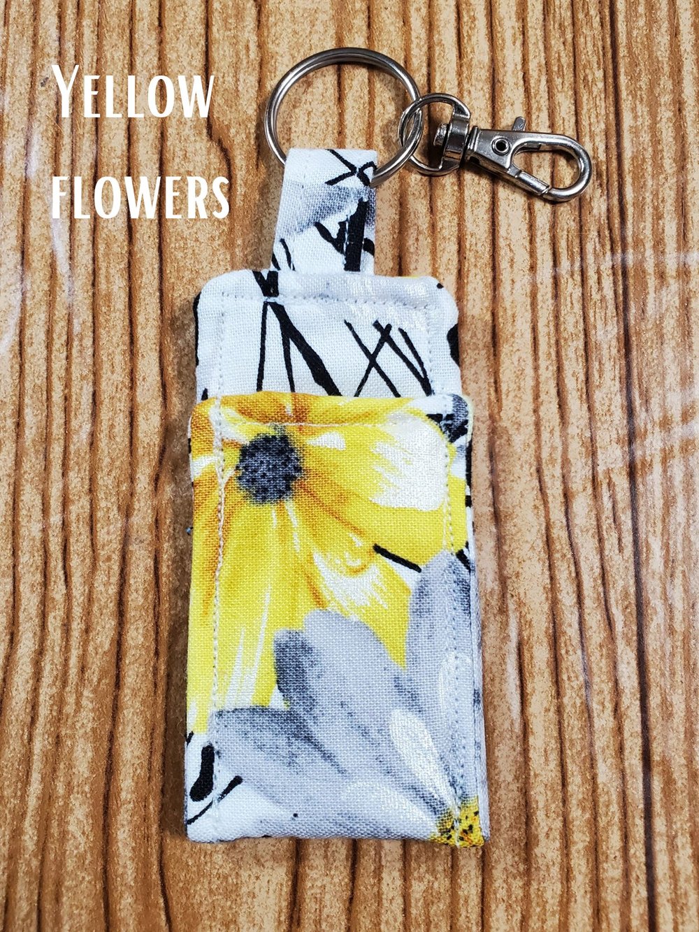 Flower Key Ring Chapstick Holder