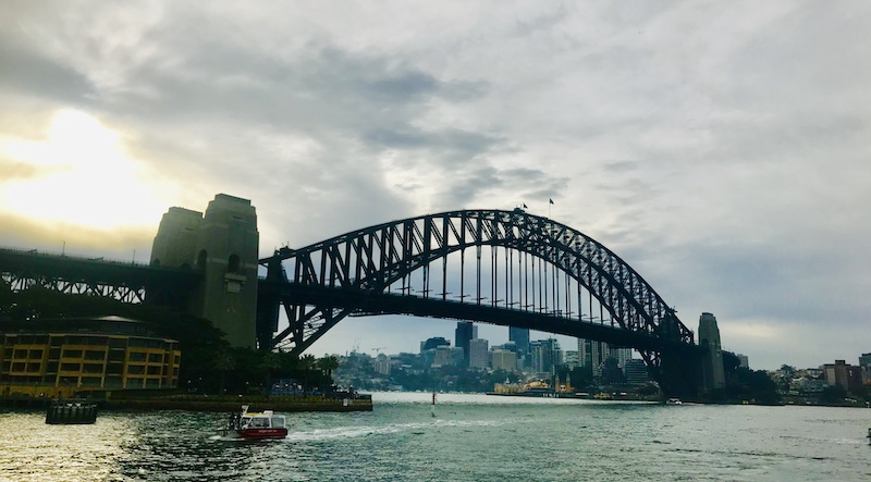 View of Harbour Bridge from Ferry