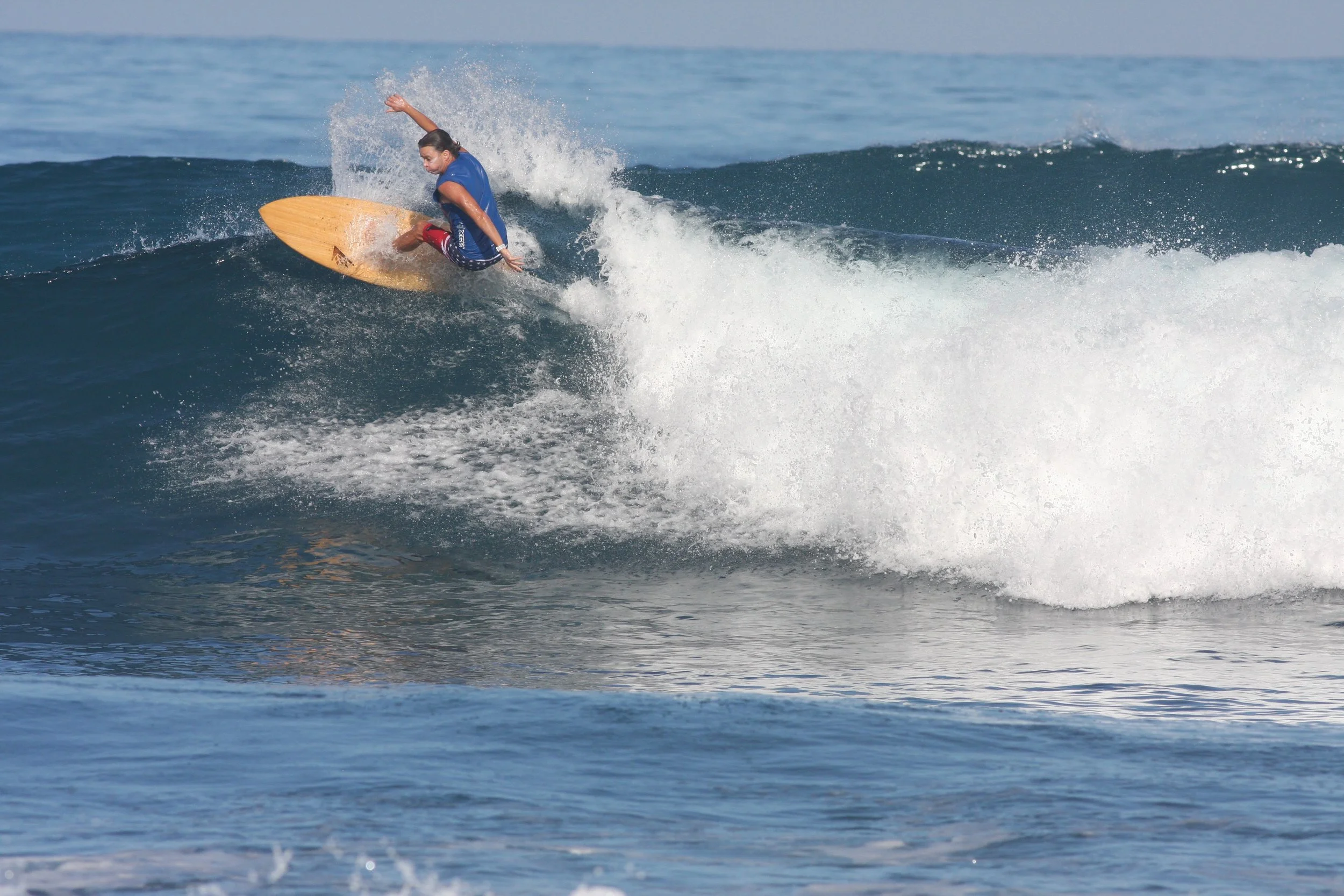 The author experiencing the joys of dropping in…