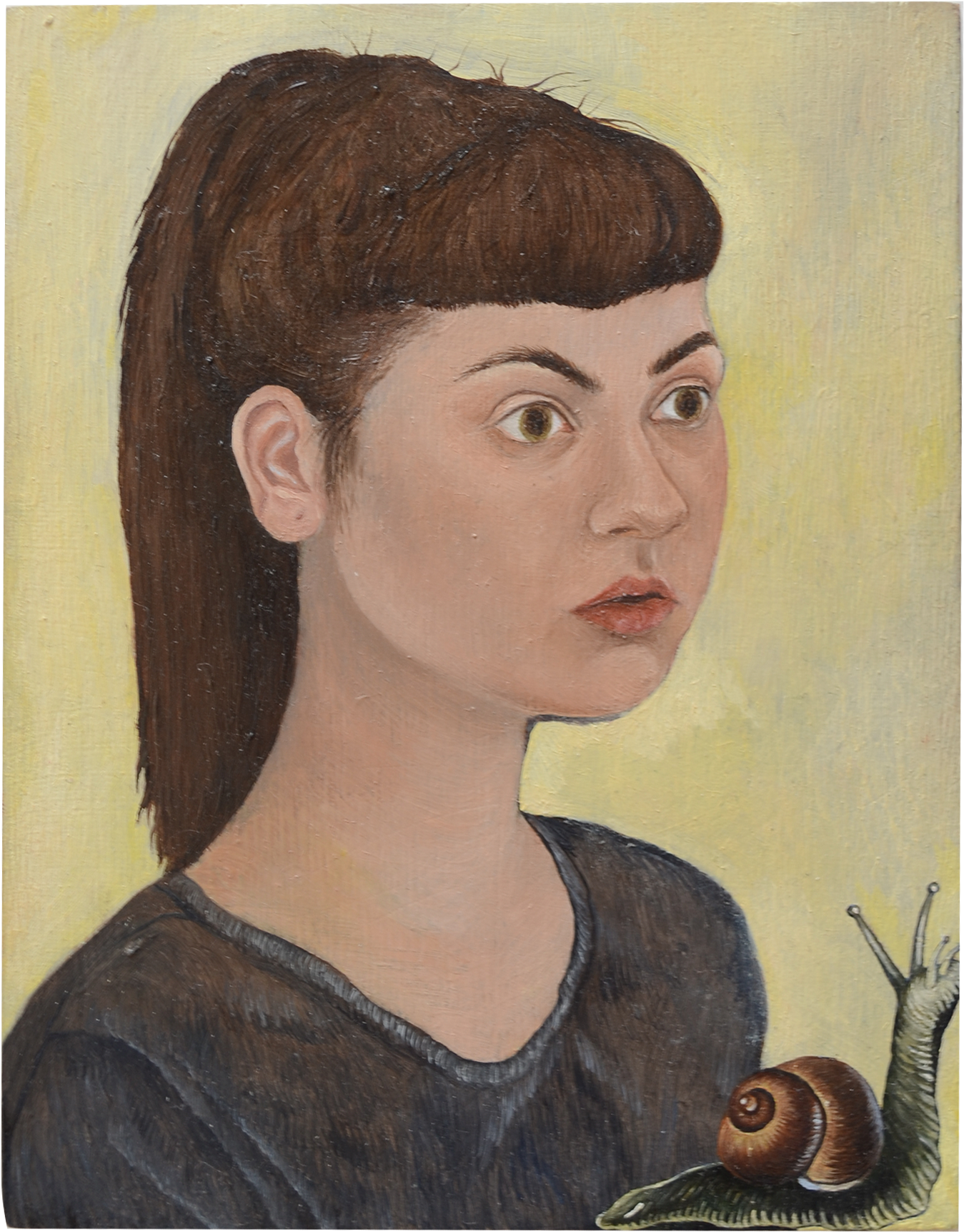 Self Portrait with a Snail