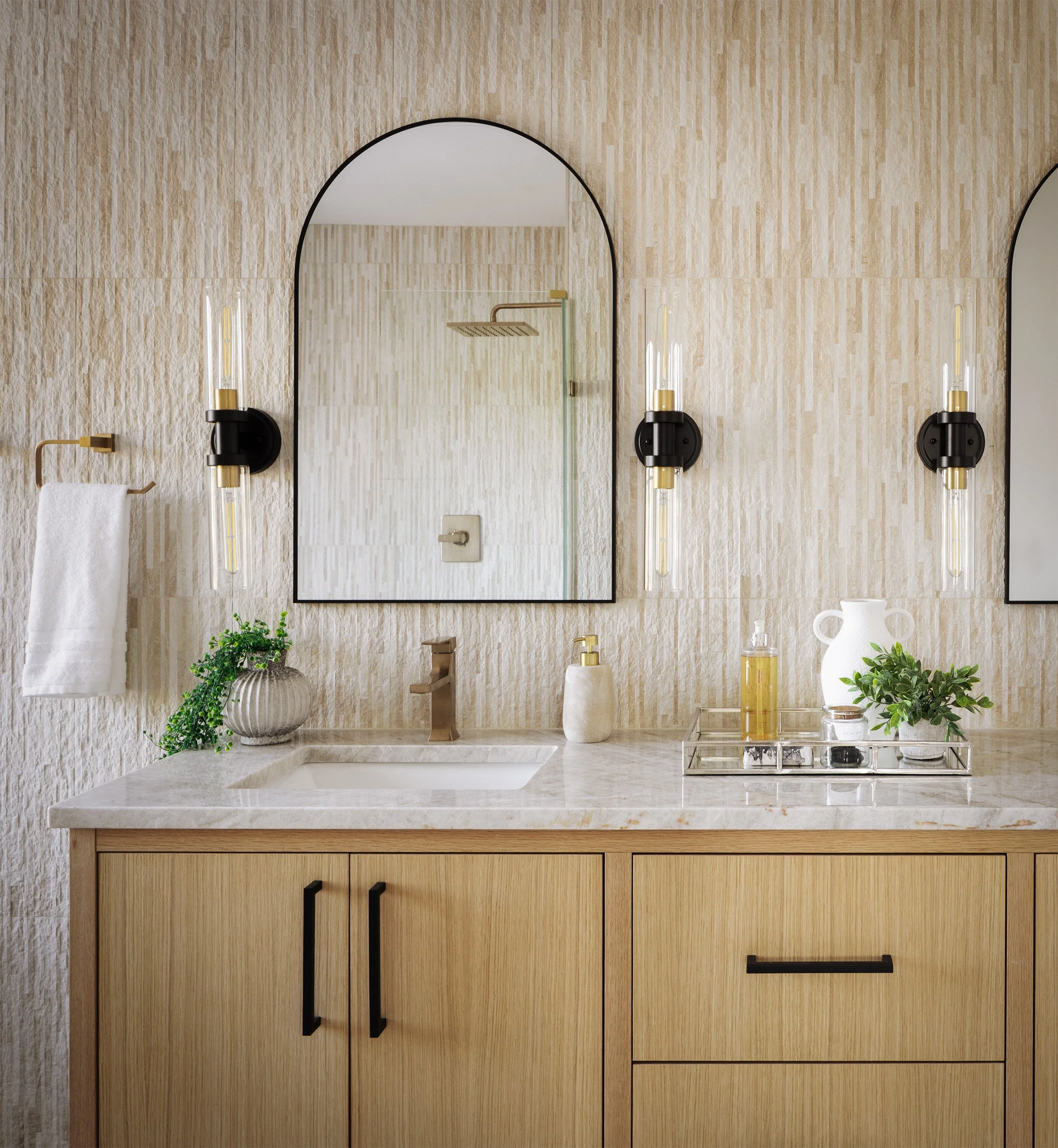 Residential bathroom vanity interior in Kirkland, WA, Seattle interior photography by Mike Arty