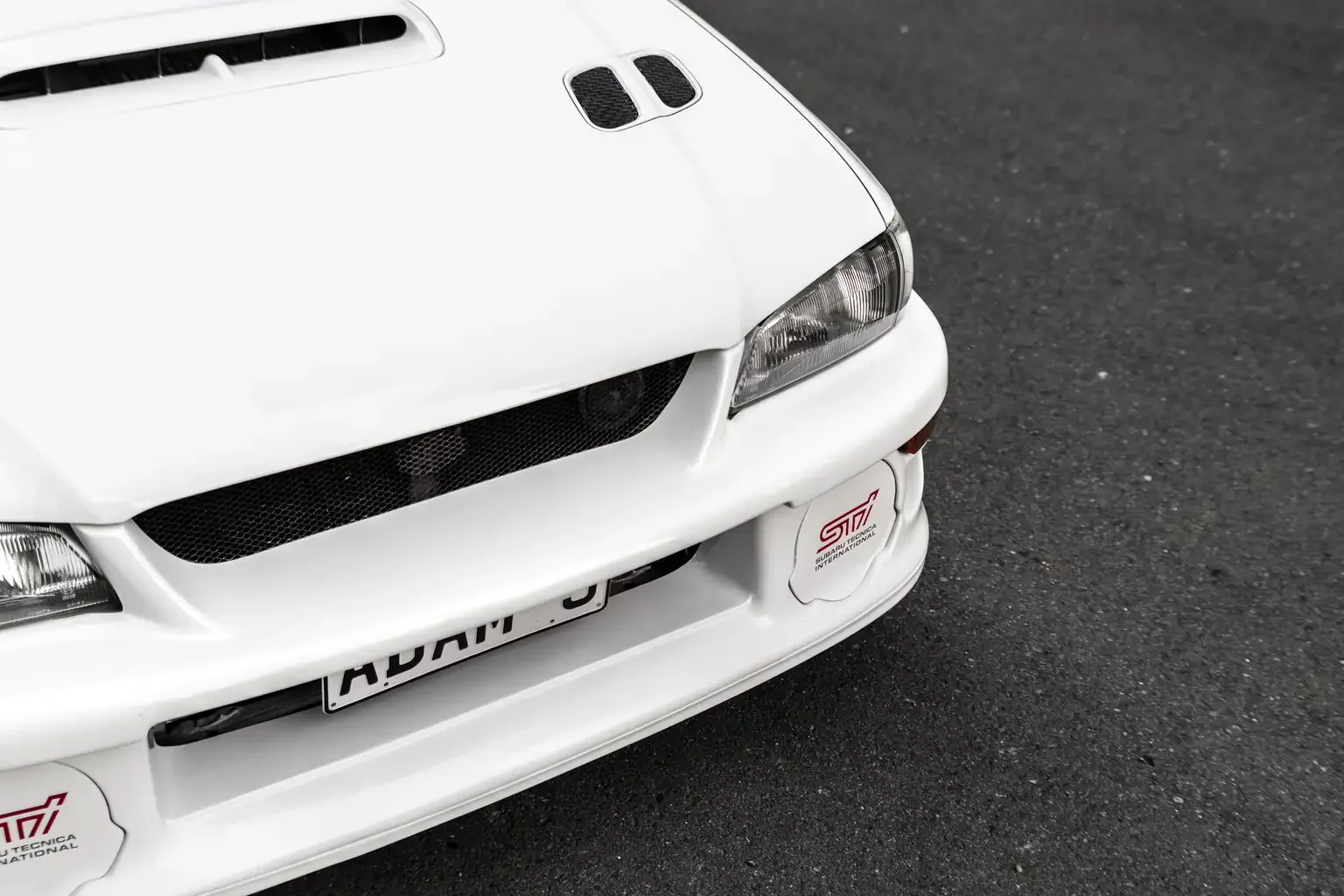 22b Sti catalog option bumper on gc8 subaru impreza WRX STi version 4 1998 JDM vehicle for export sale New Zealand