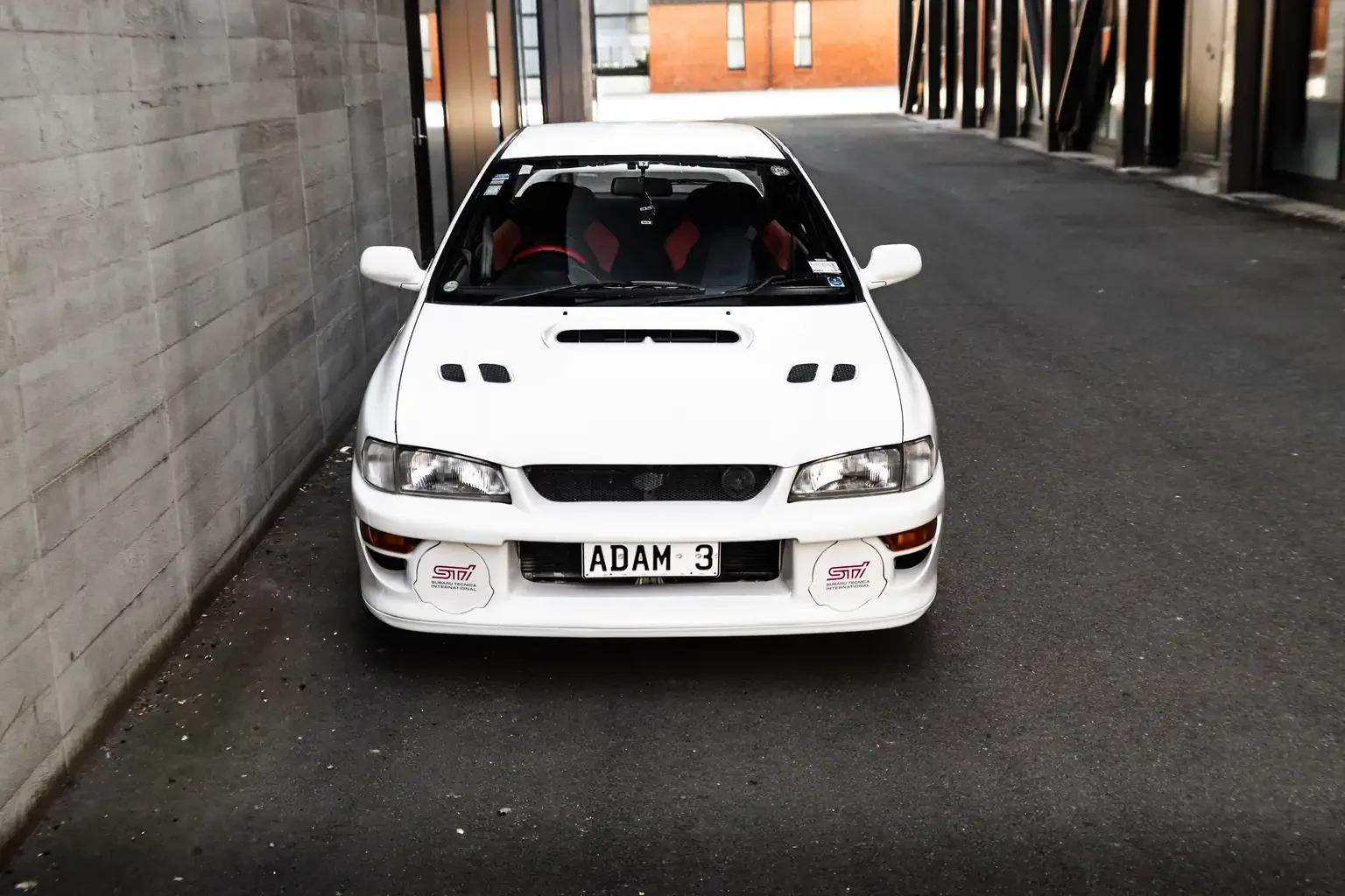 front end 22b Sti catalog option bumper on gc8 subaru impreza WRX STi version 4 1998 JDM vehicle for export sale New Zealand