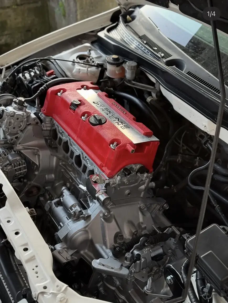 K20A engine rebuild photos 2001 DC5 Honda Integra Type R JDM export vehicle for sale New Zealand