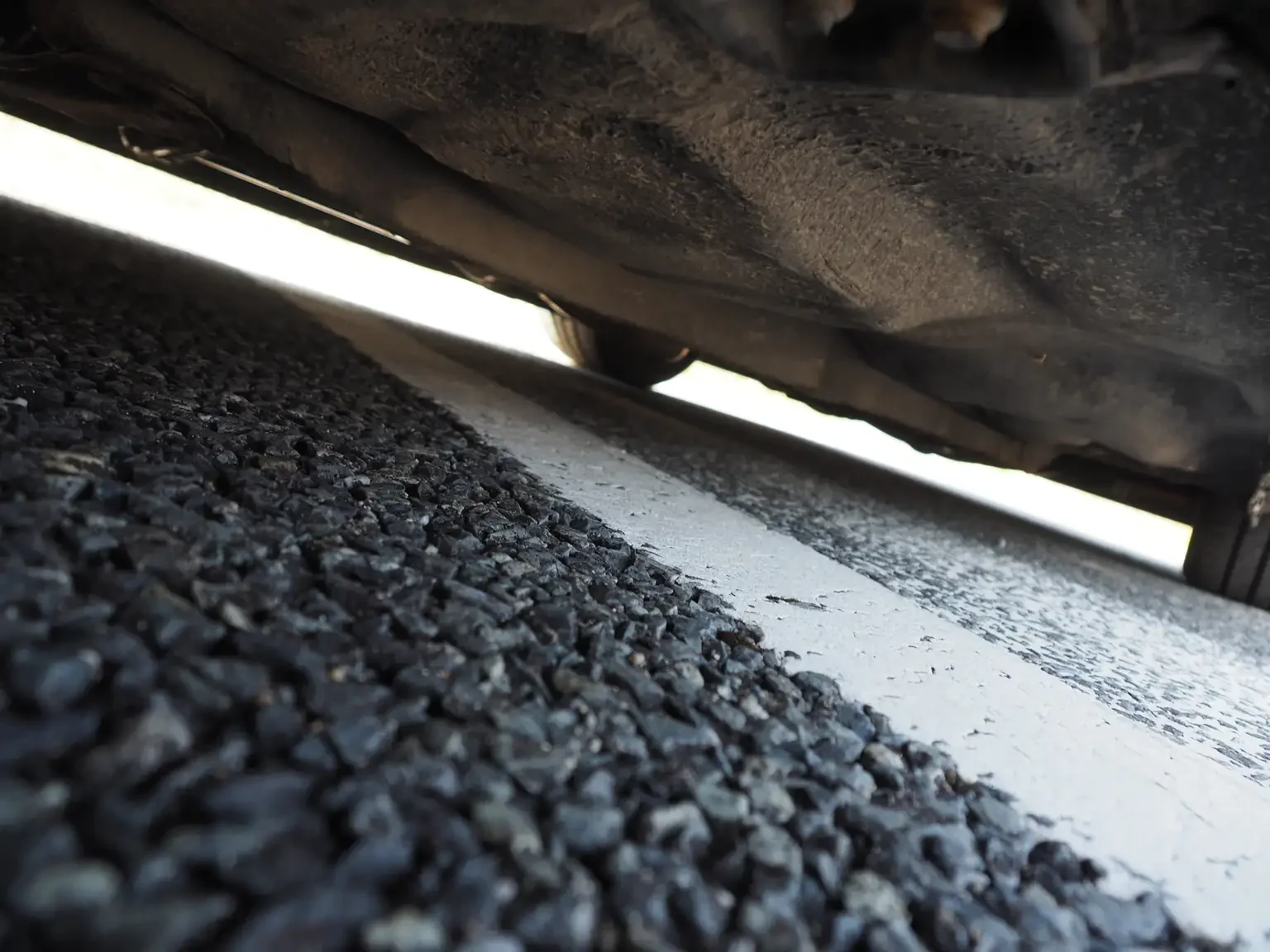 undercarriage view showing chassis rails Nissan fairlady z 200zr 2 seater JDM for export from Japan