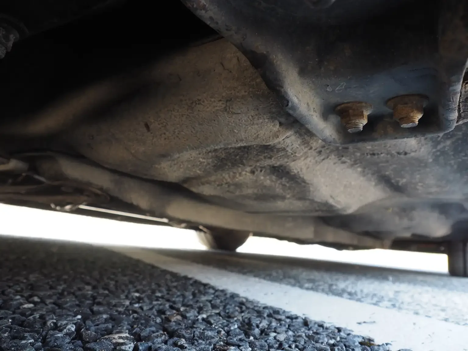 undercarriage view of chassis rail Nissan fairlady z 200zr 2 seater JDM for export from Japan