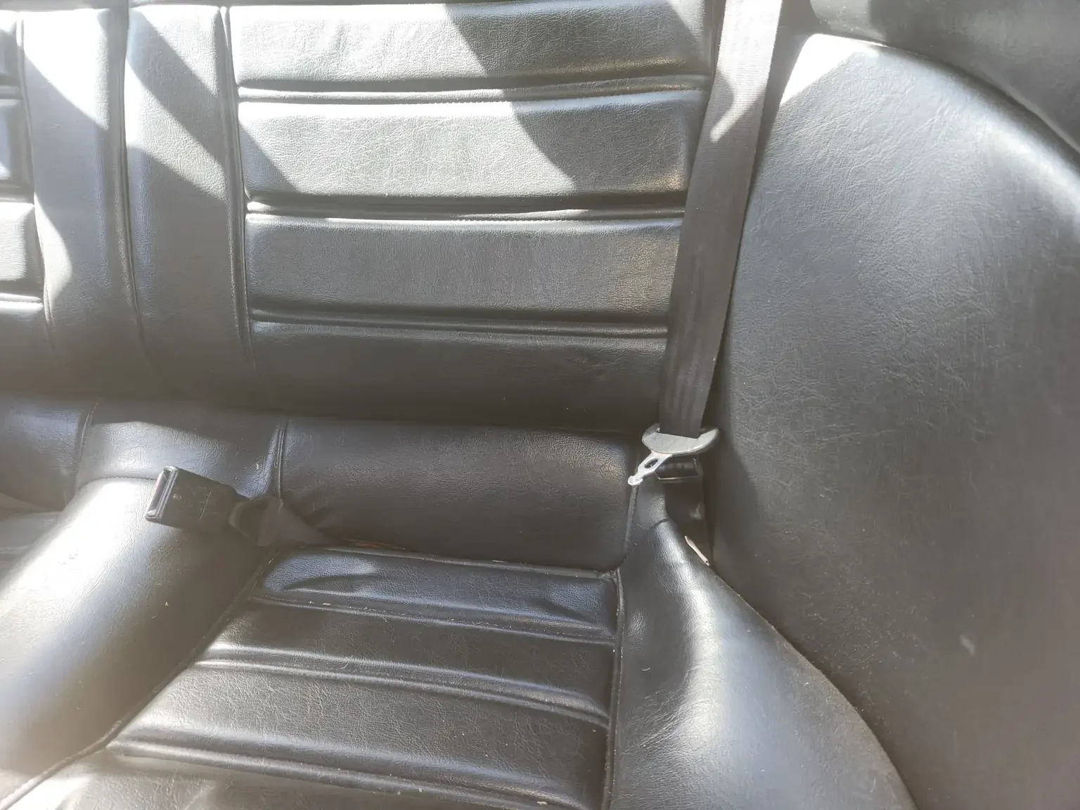 Rear seat base condition view Mitsubishi Starion GSR II Turbo JDM spec NZ New export vehicle for sale New Zealand