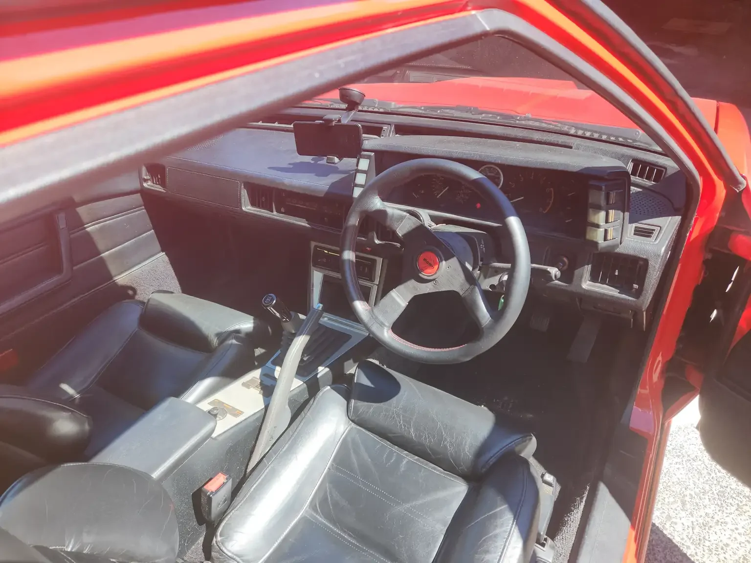Drivers side view of interior dashboard Mitsubishi Starion GSR II Turbo JDM spec NZ New export vehicle for sale New Zealand